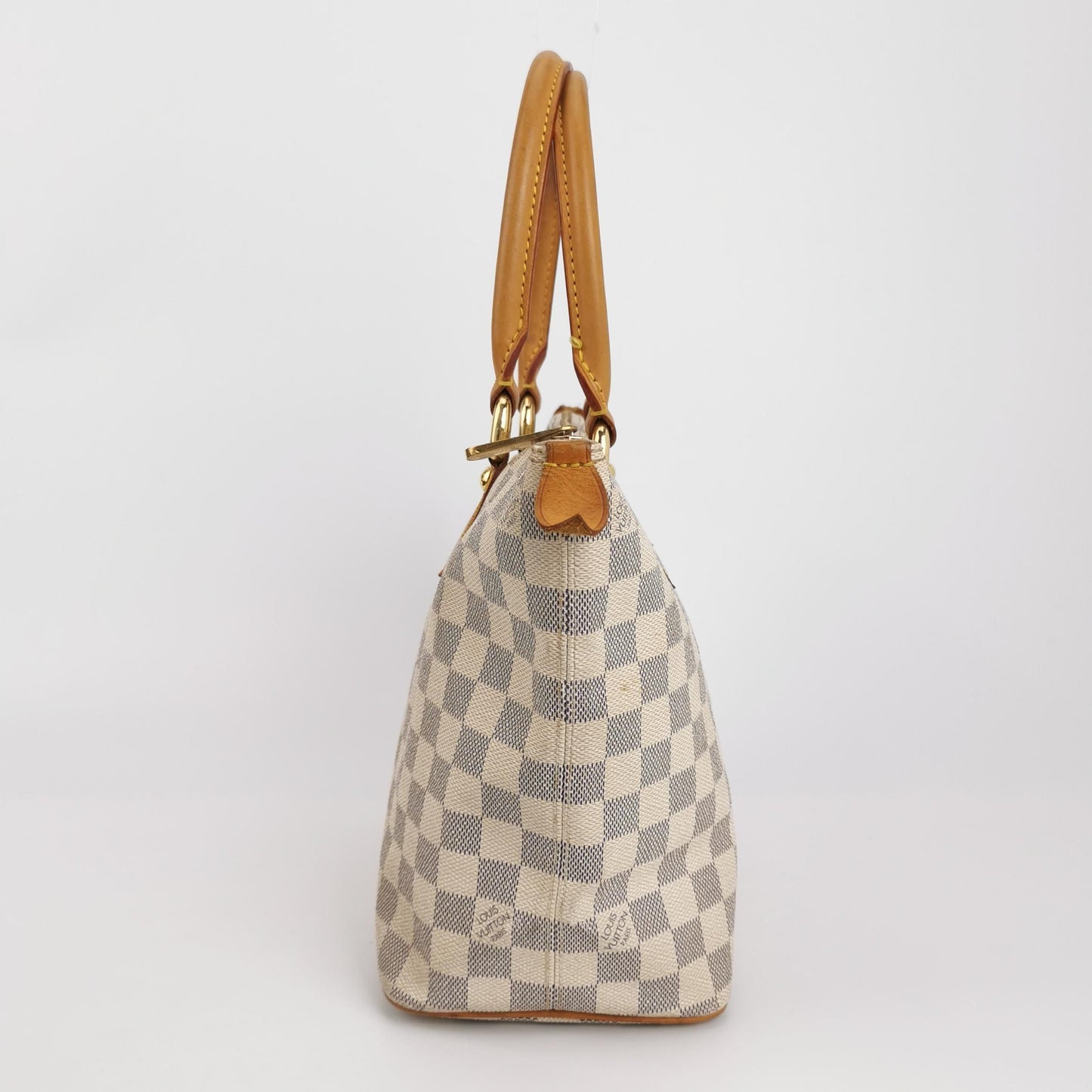 Preloved GLM-Saleya Checkered Zipper Tote Bag 250511781187176