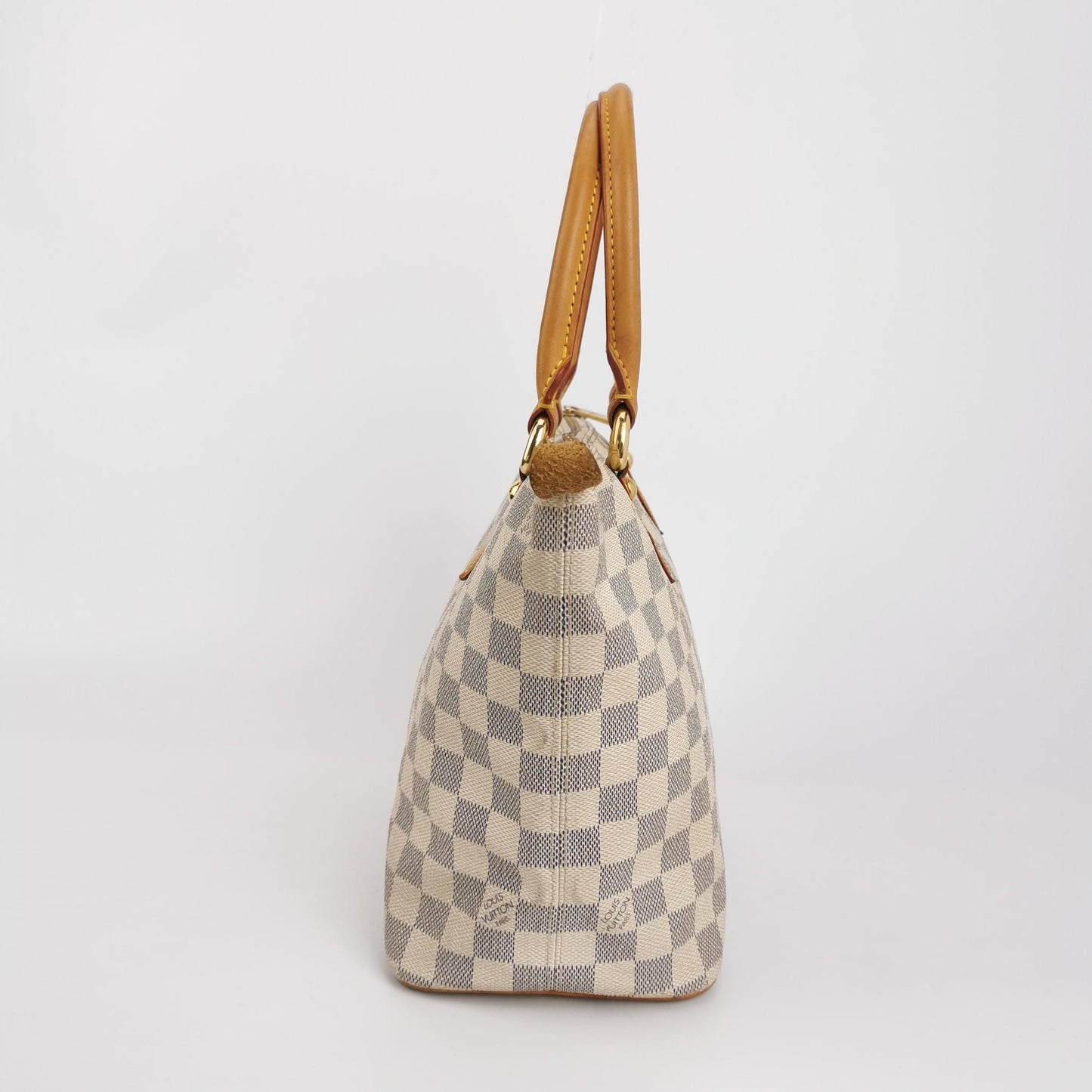 Preloved GLM-Saleya Checkered Zipper Tote Bag 250511781187176