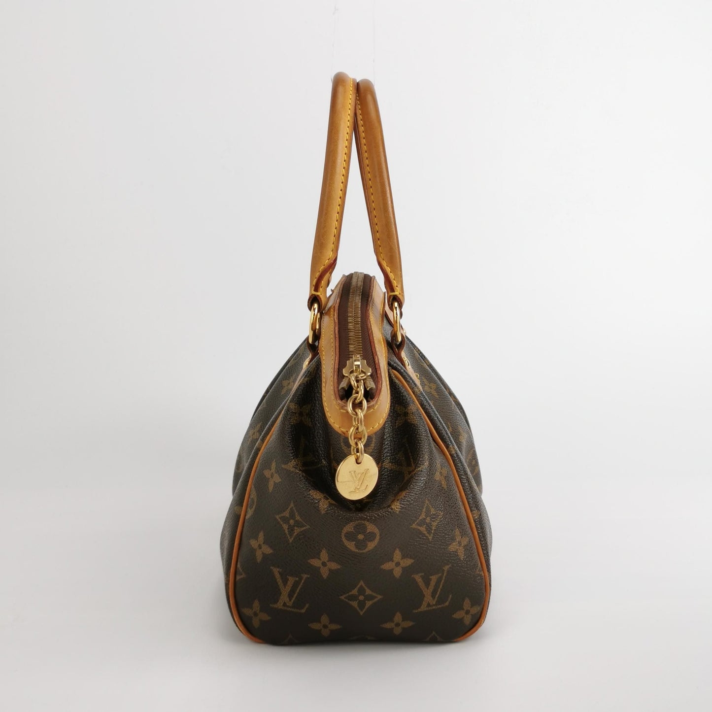 Preloved GLM-Tivoli PM Monogram Canvas Pleated Handbag 250508781183649