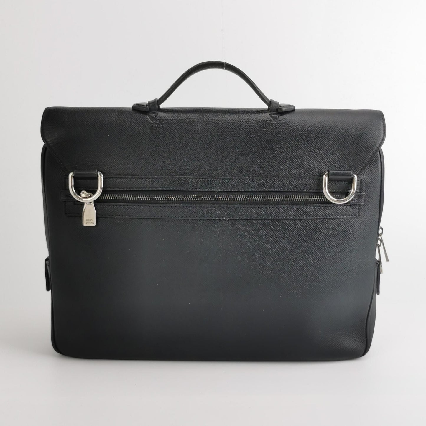 Preloved GLM-Robusto Leather Solid Metal Lock Briefcase Handbag 250508781182880