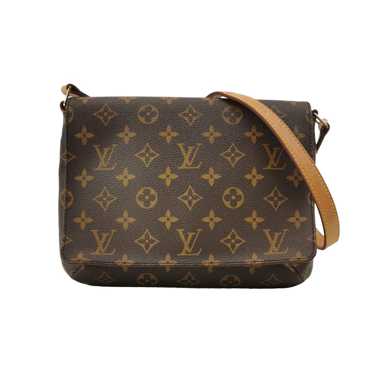 Preloved GLM-Musette Wang Fei Bag Monogram Print Flap Shoulder Bag 250507781182245