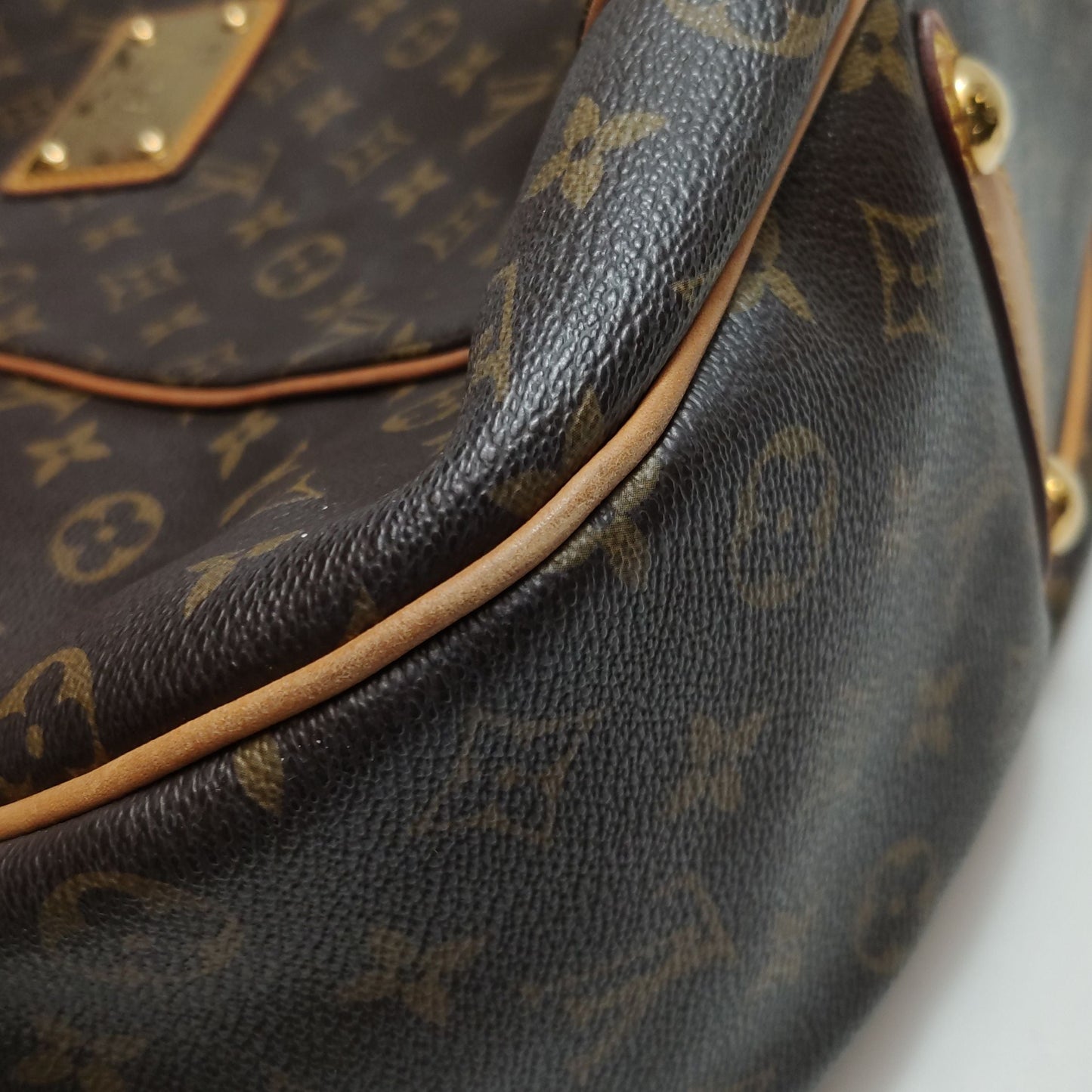 Preloved GLM-Galliera Large Monogram Canvas Pumpkin Shoulder Bag 250507781181960