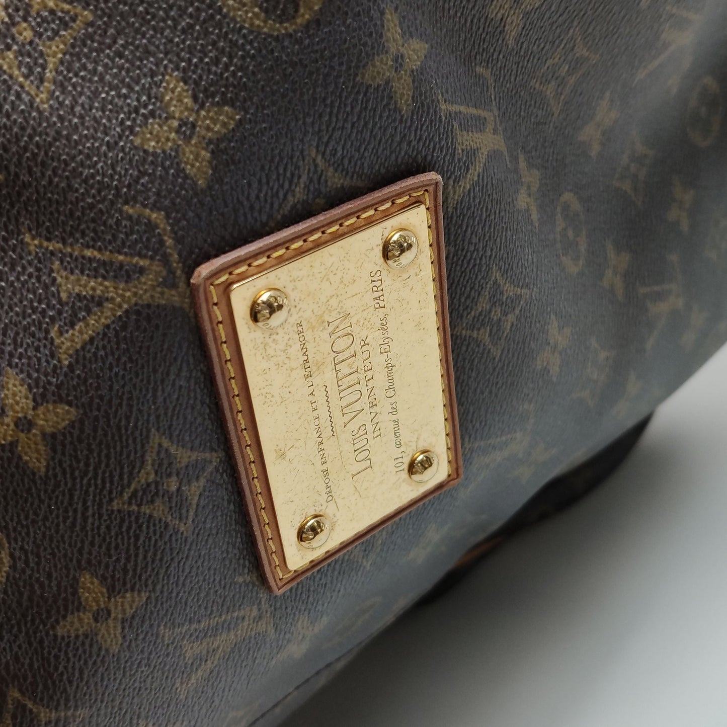 Preloved GLM-Galliera Large Monogram Canvas Pumpkin Shoulder Bag 250507781181960