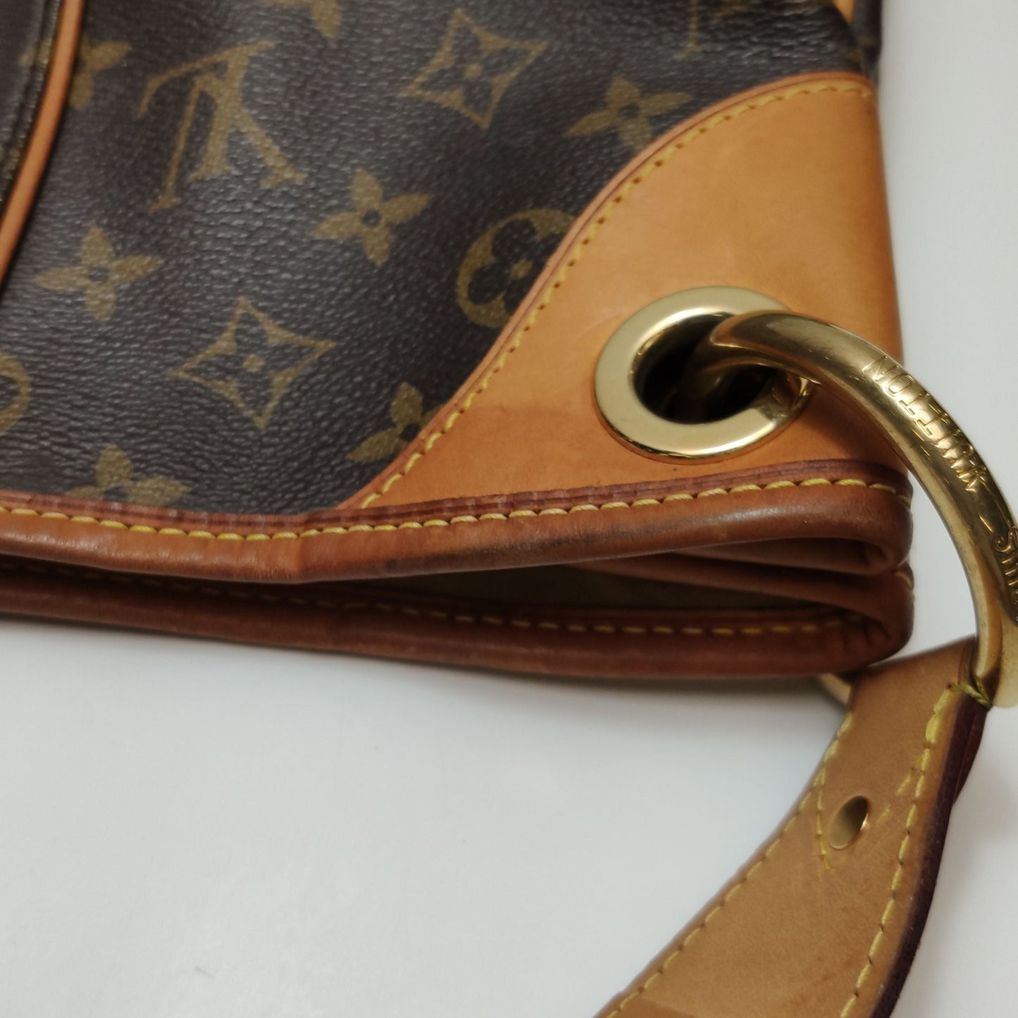 Preloved GLM-Galliera Large Monogram Canvas Pumpkin Shoulder Bag 250507781181960