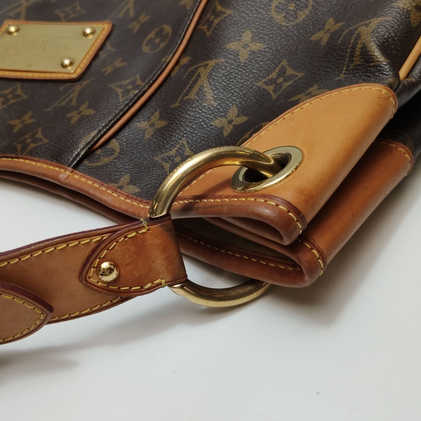 Preloved GLM-Galliera Large Monogram Canvas Pumpkin Shoulder Bag 250507781181960