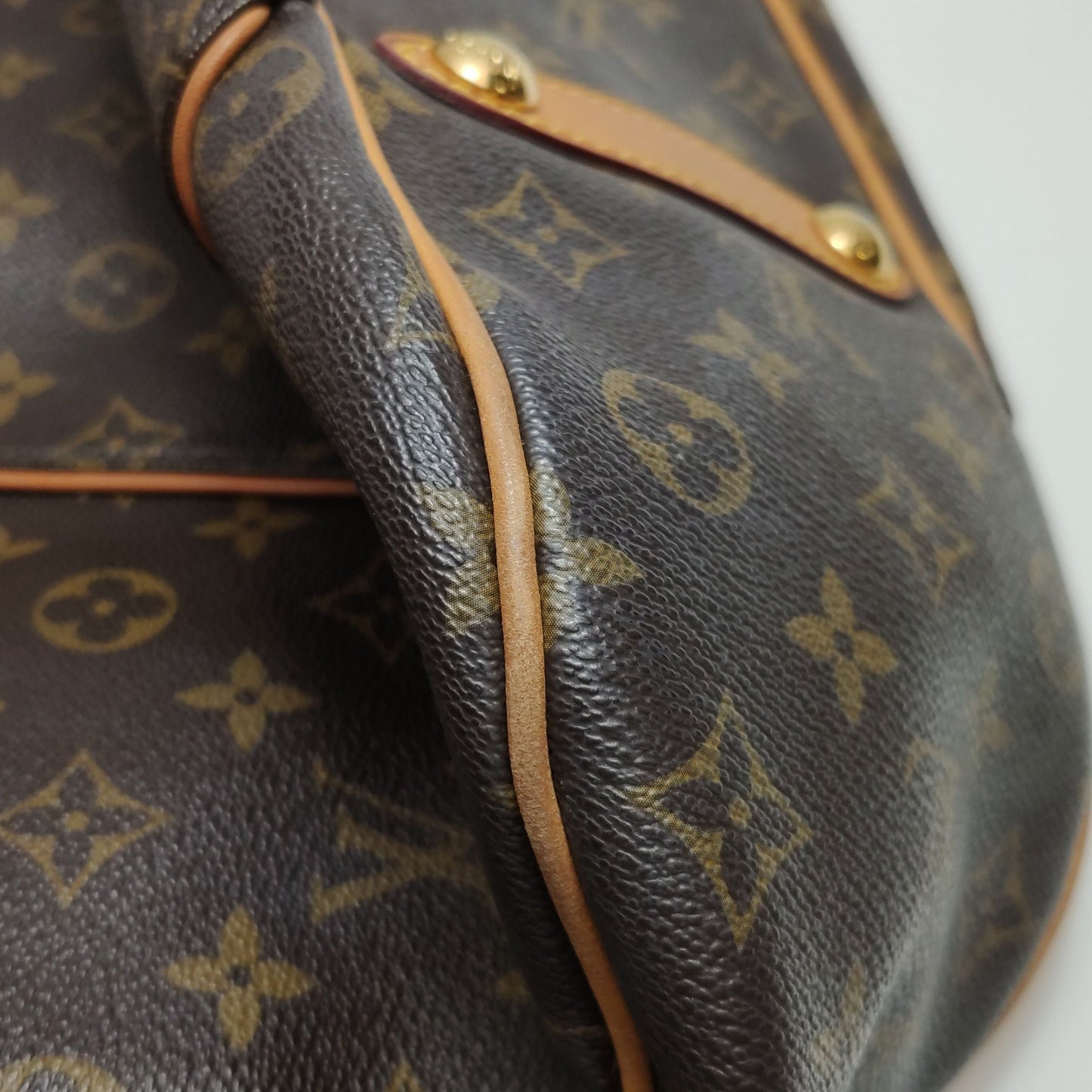 Preloved GLM-Galliera Large Monogram Canvas Pumpkin Shoulder Bag 250507781181960