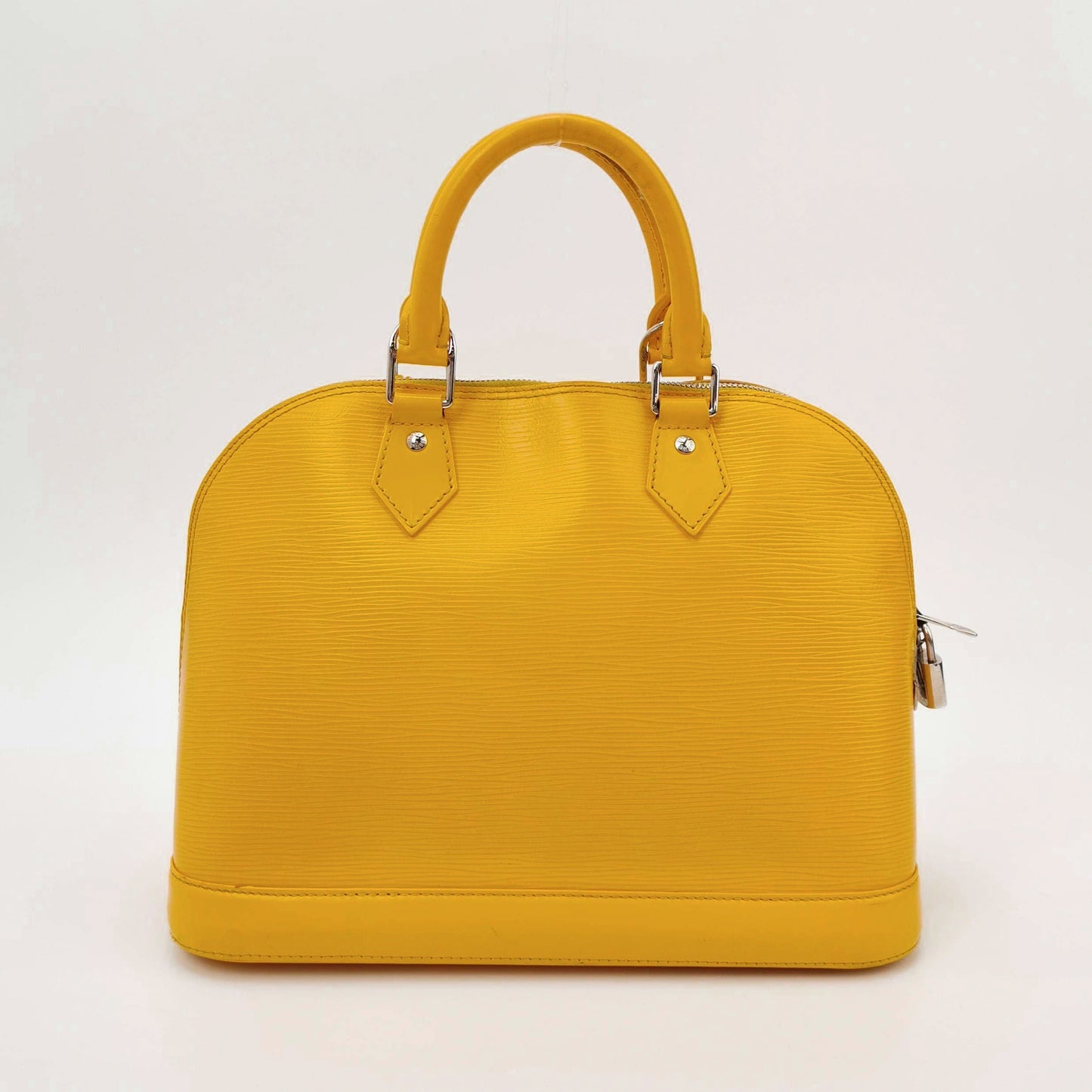 Preloved GLM-Alma Small Leather Solid Shell Handbag 250505781179384