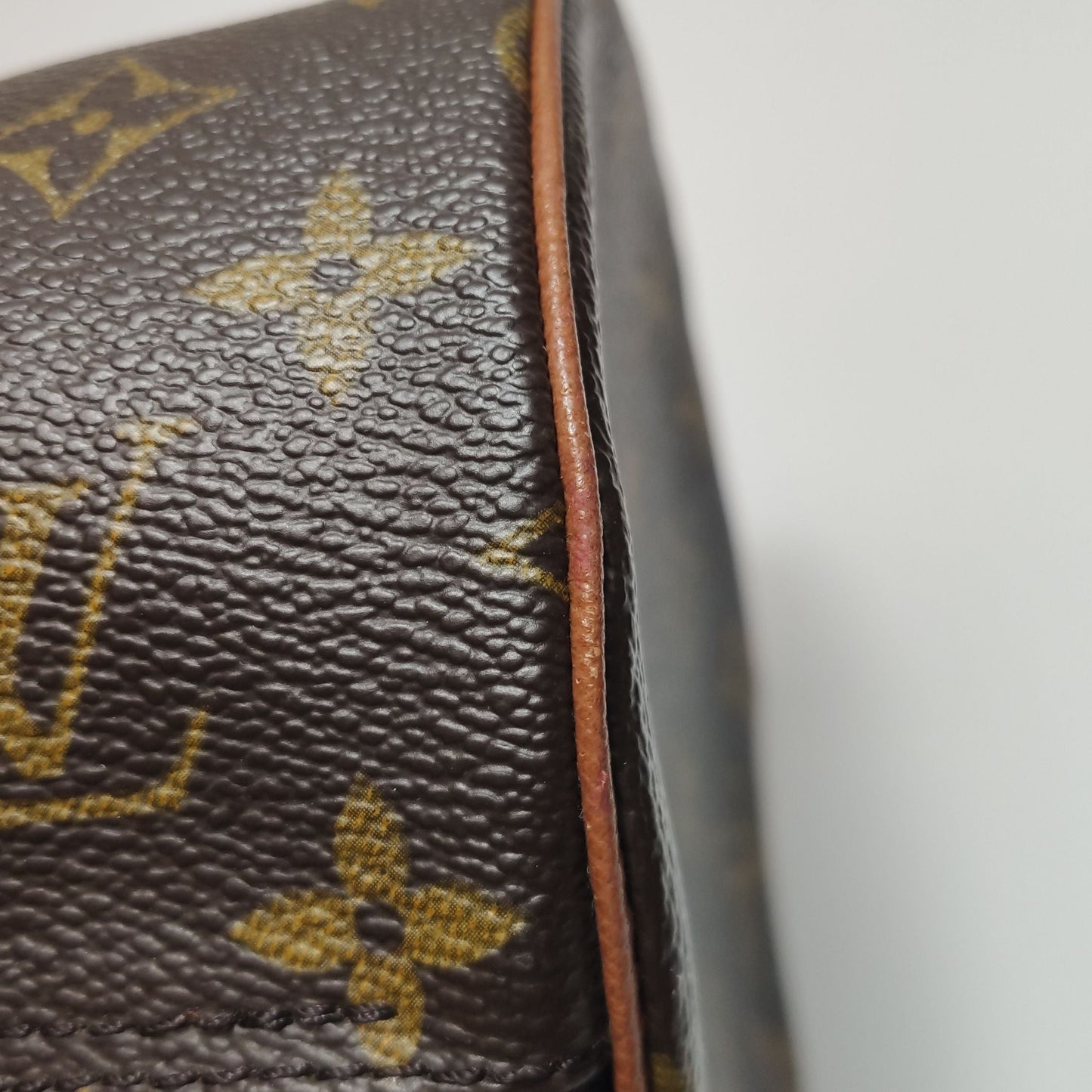 Preloved GLM-Papillon Large Monogram Print Round Barrel Bag 250505781179593