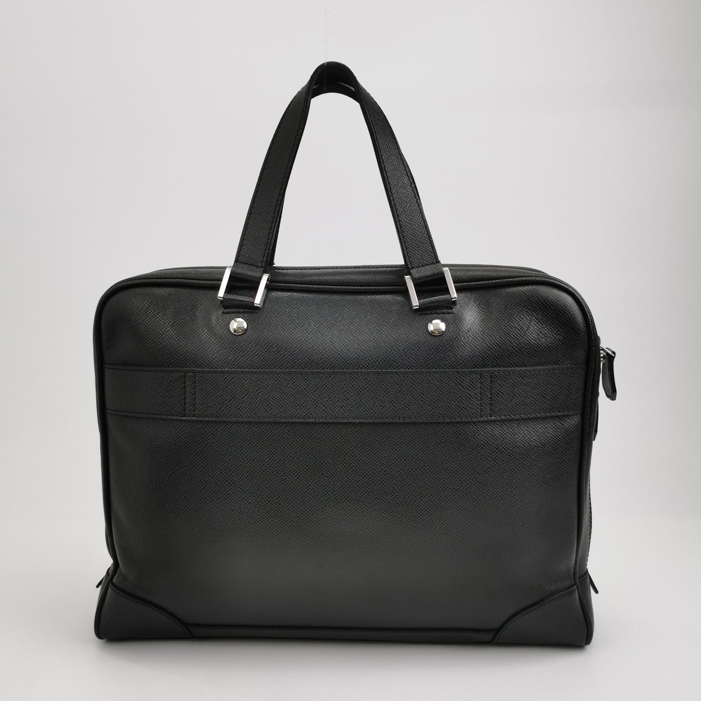 Preloved GLM-Taiga Leather Zip Top Handle Bag 250507781181904