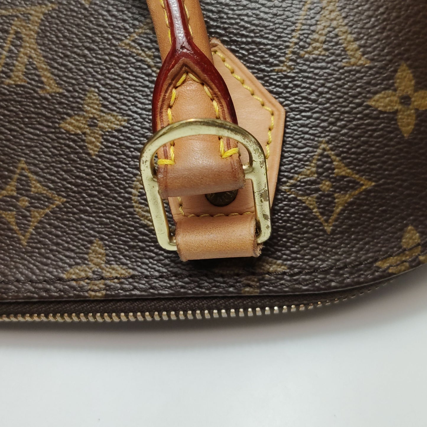 Preloved GLM-Alma Small Monogram Canvas Shell Handbag 250506781179881
