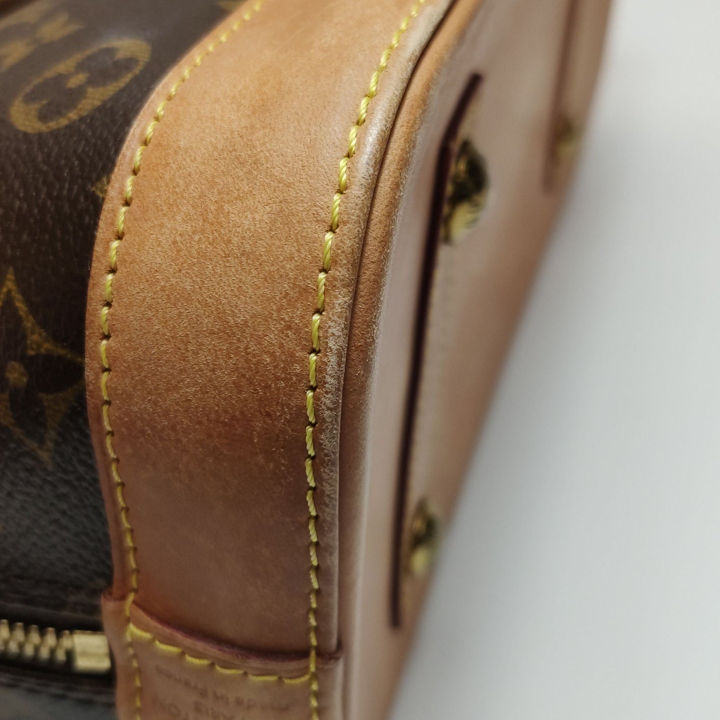 Preloved GLM-Alma Small Monogram Canvas Shell Handbag 250506781179881
