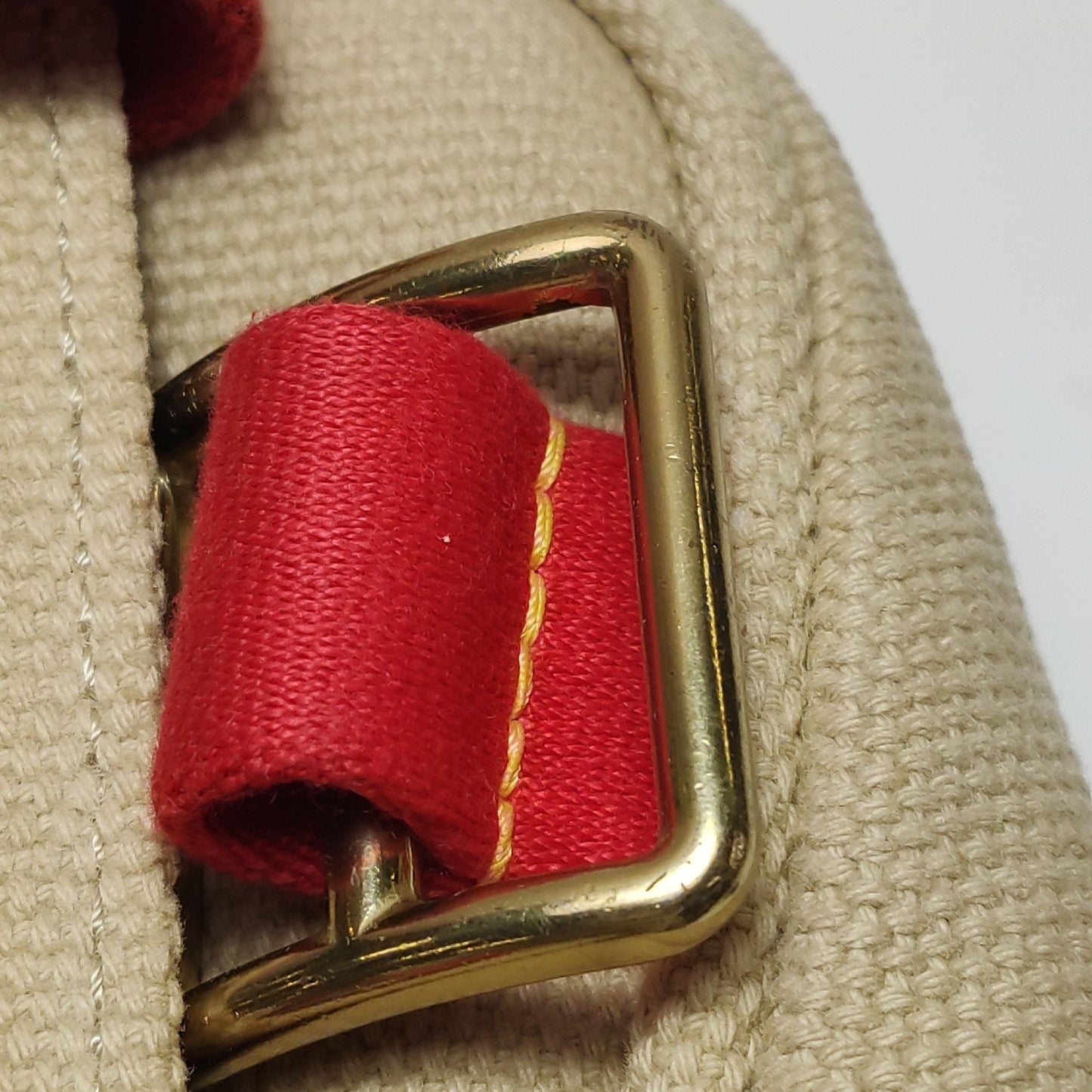 Preloved GLM-Antigua Canvas Mixed Color Studded Metal Logo Crossbody Shoulder Bag 250503781177061