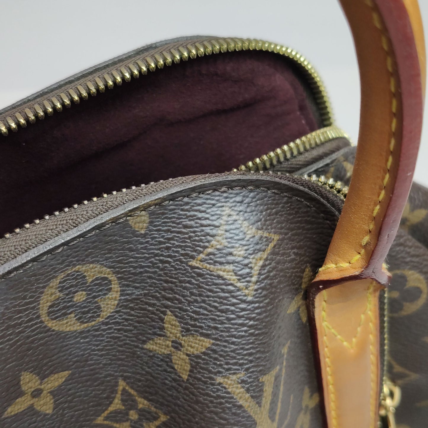 Preloved GLM-Marais Monogram Print Pentagonal Shoulder Bag 250221781074140