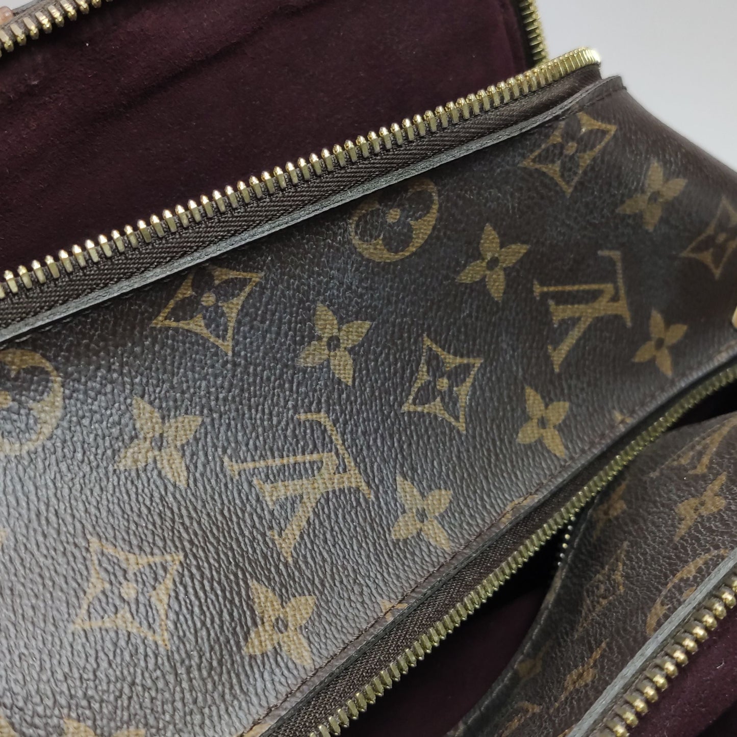 Preloved GLM-Marais Monogram Print Pentagonal Shoulder Bag 250221781074140
