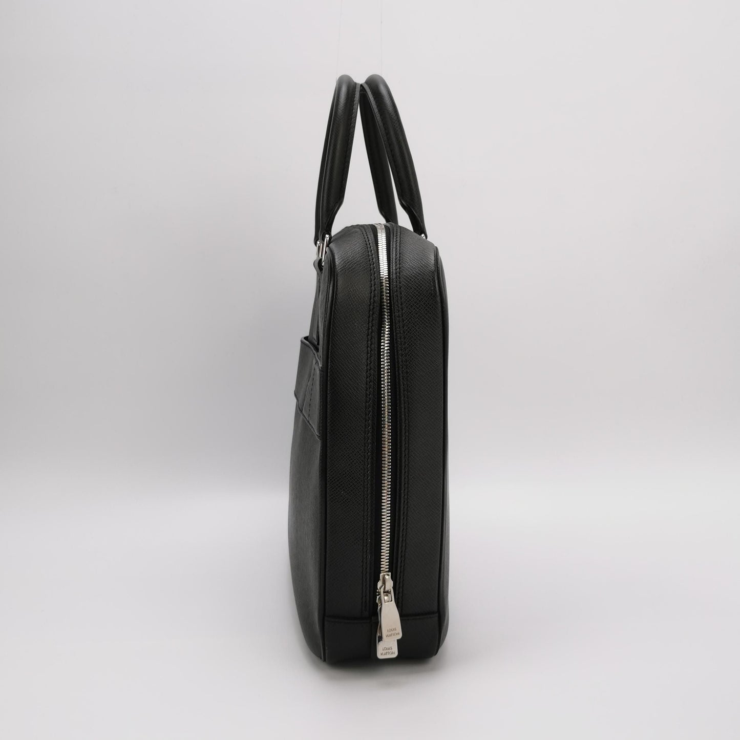 Preloved GLM-Taiga Leather Zip Top Handle Bag 250501781173755