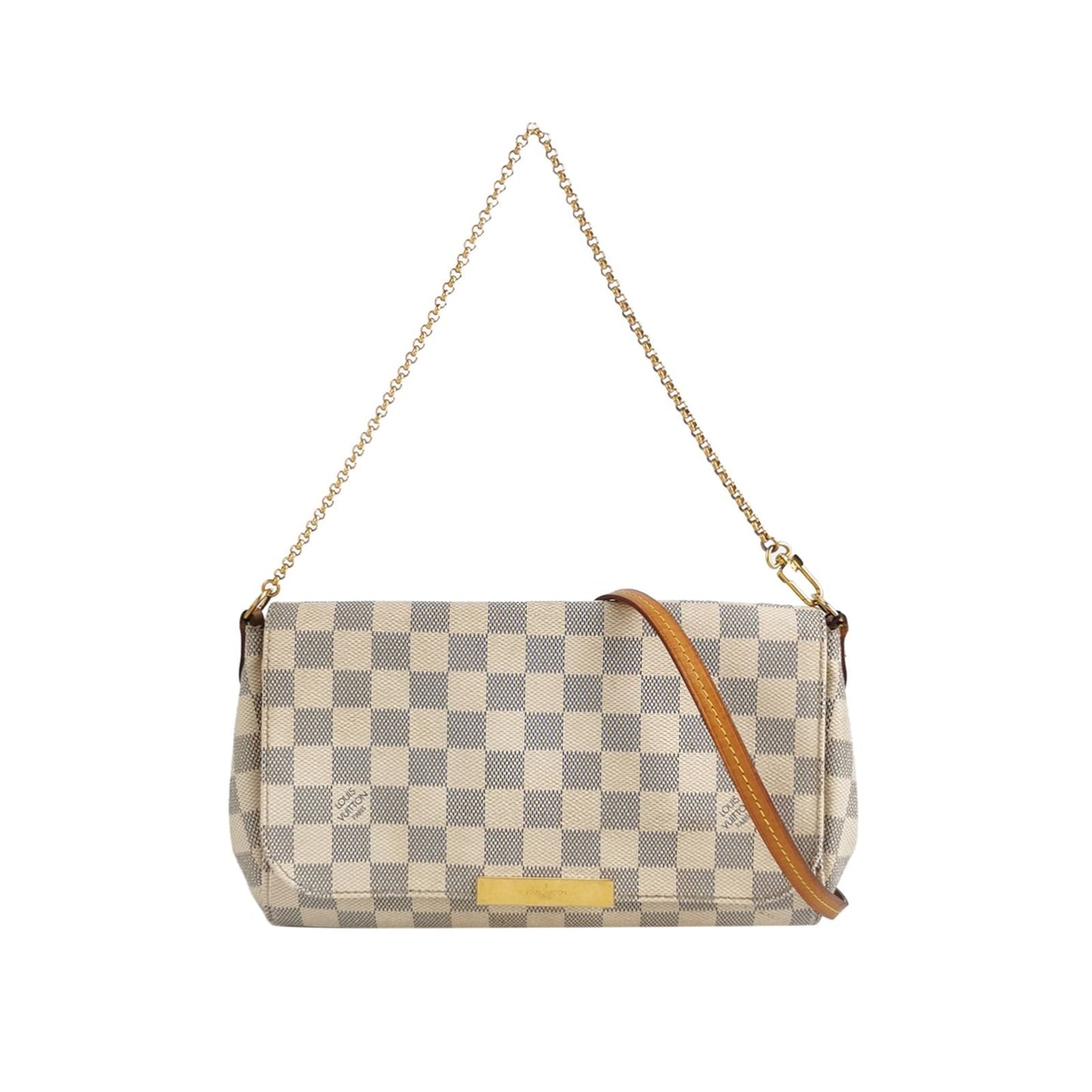 Preloved GLM-Favorite MM Damier Ebene Canvas Shoulder Bag 250429781170961