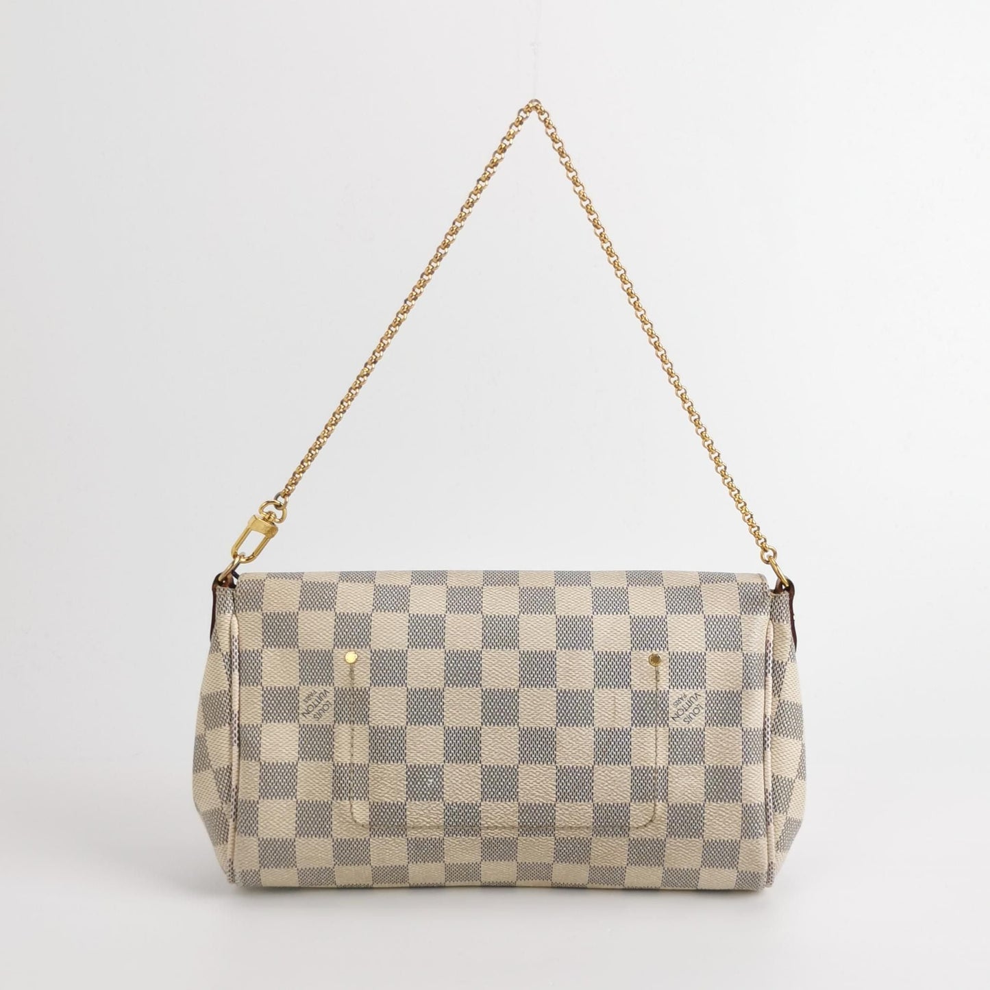 Preloved GLM-Favorite MM Damier Ebene Canvas Shoulder Bag 250429781170961