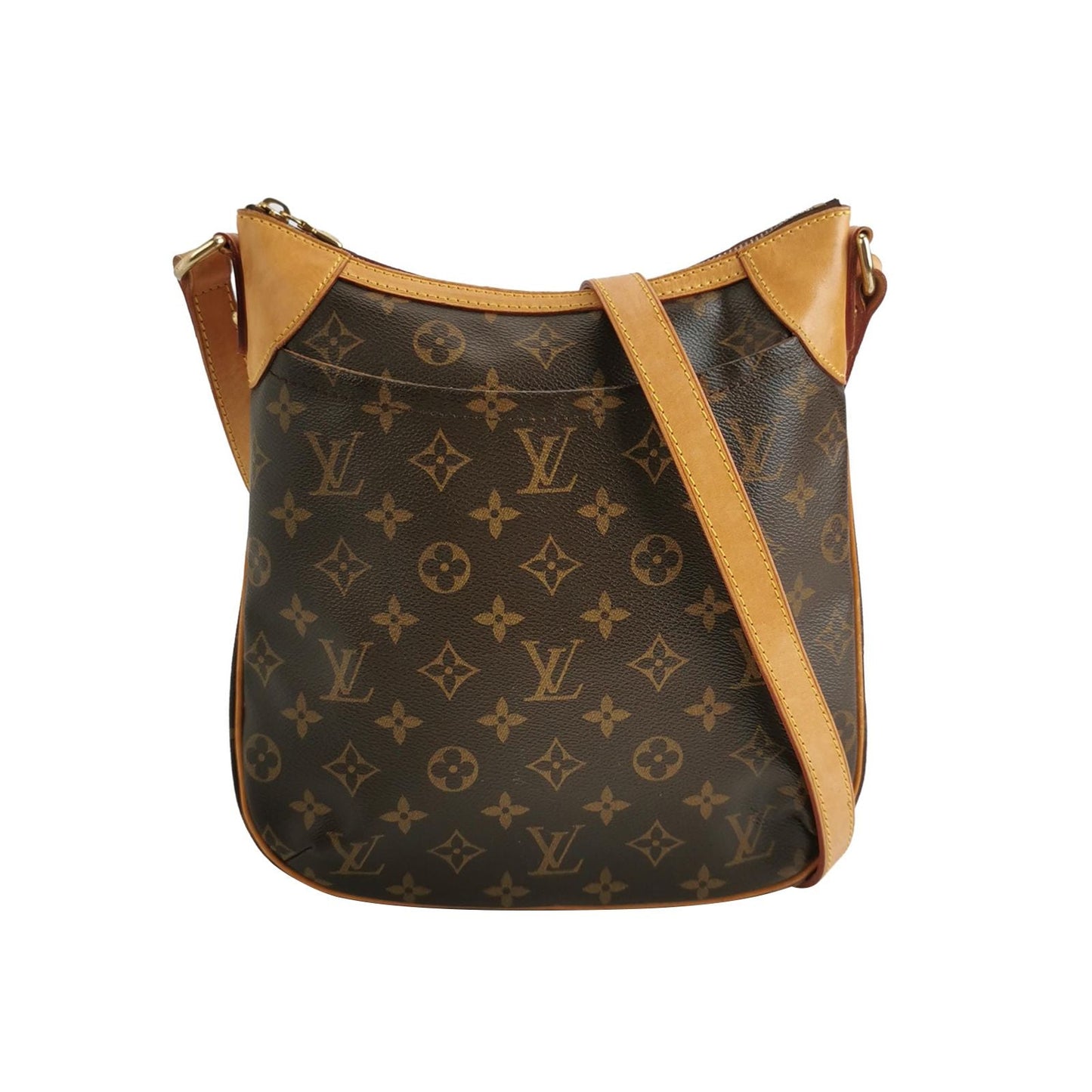 Preloved GLM-Odeon Small Leather Monogram Crossbody Bag 250430781173124