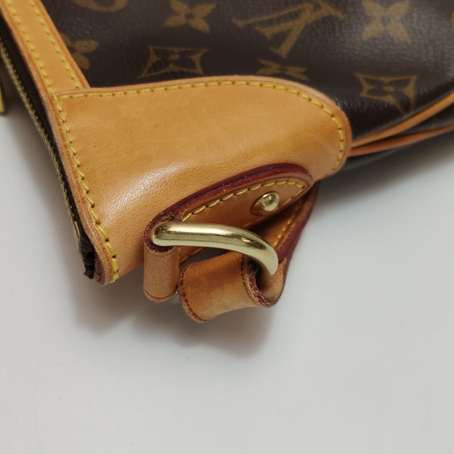 Preloved GLM-Odeon Small Leather Monogram Crossbody Bag 250430781173124