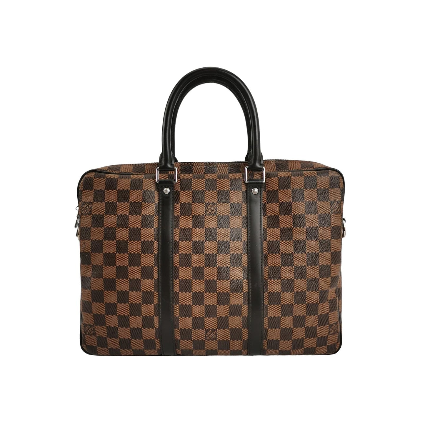 Preloved GLM-Porte-Documents Voyage Leather Checkerboard Handbag 250429781170860