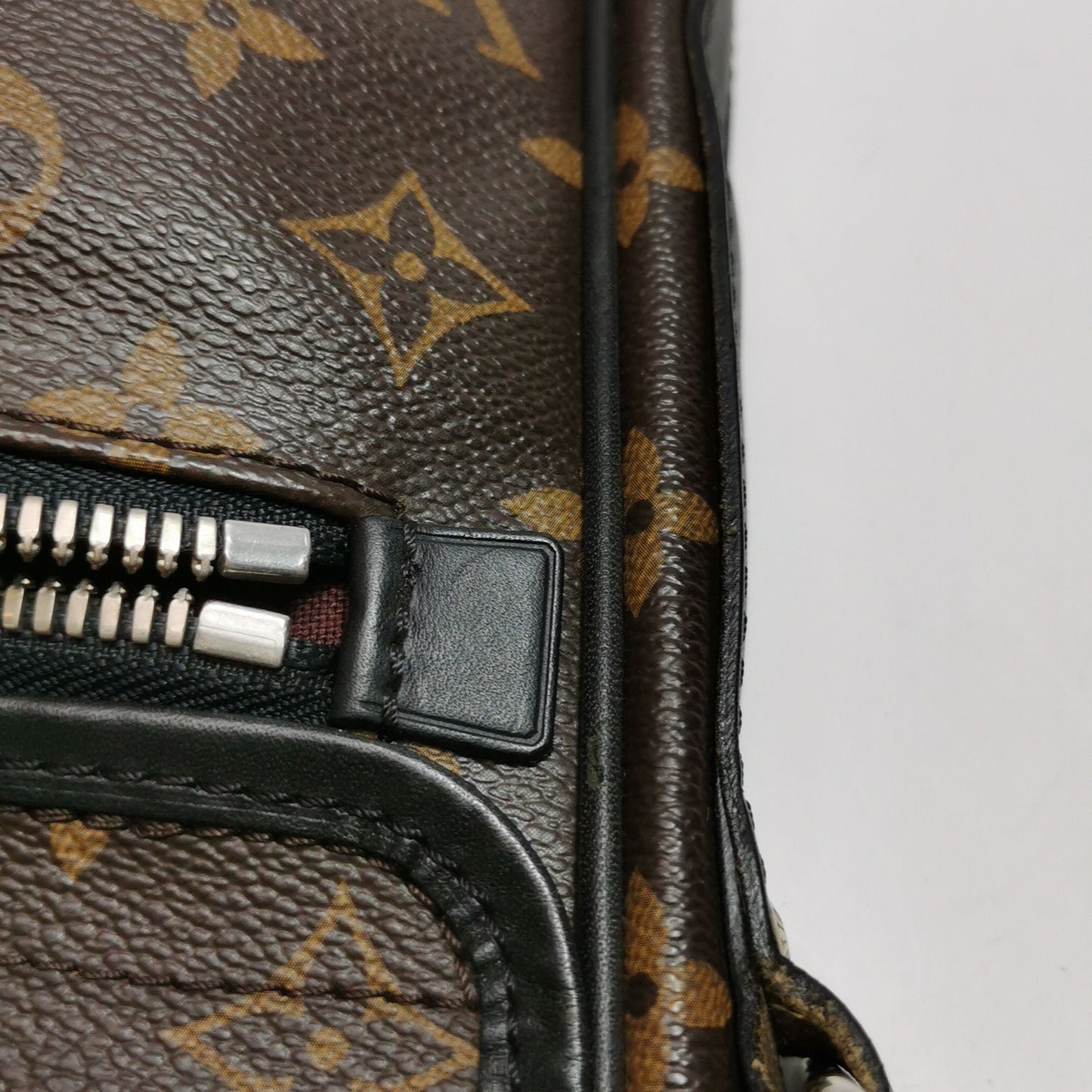 Preloved GLM-Macassar Leather Monogram Flap Shoulder Bag Crossbody Bag 250430781172828