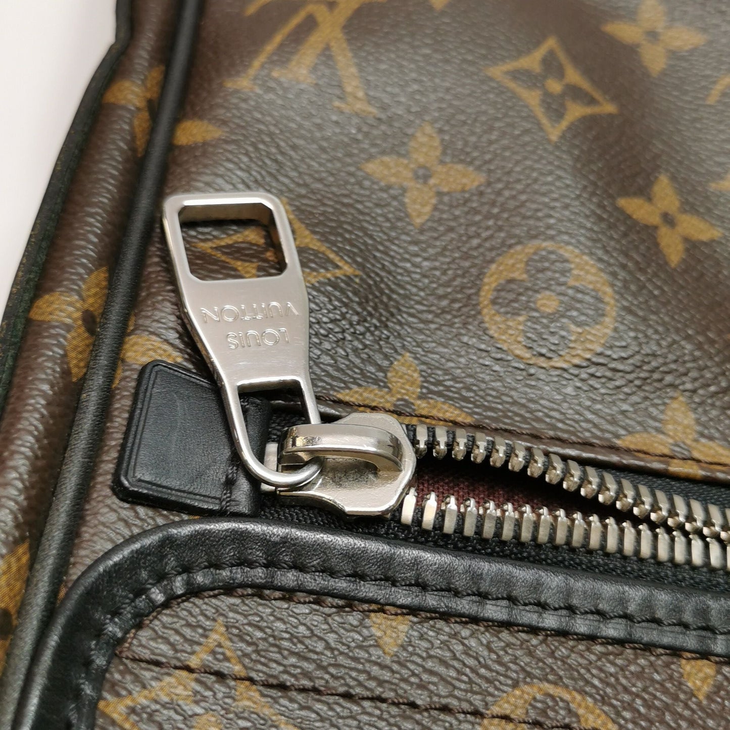 Preloved GLM-Macassar Leather Monogram Flap Shoulder Bag Crossbody Bag 250430781172828