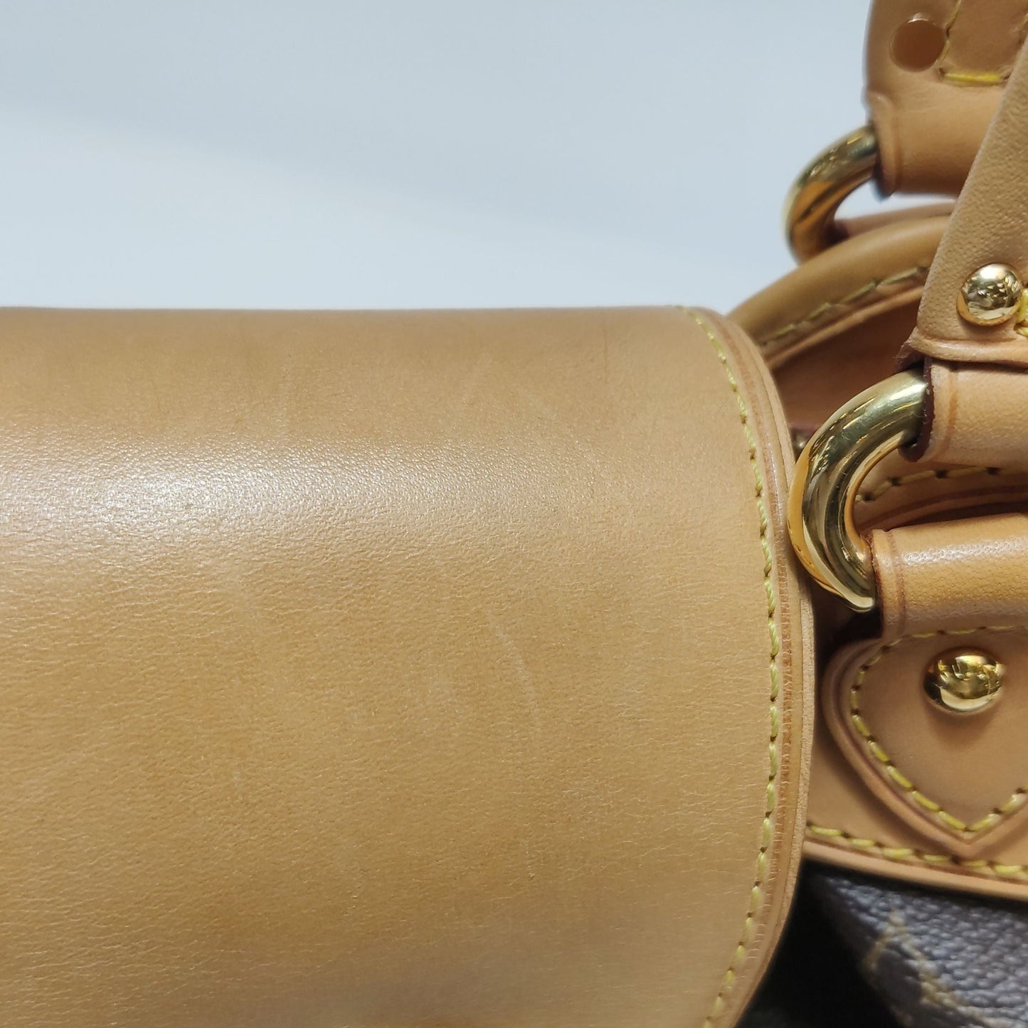 Preloved GLM-Boetie Monogram Print Pleated Satchel Handbag 250429781170841
