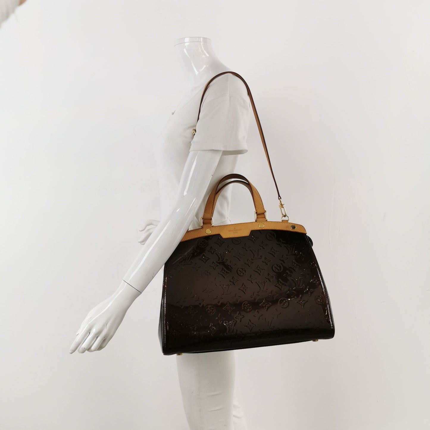 Preloved GLM-Brea MM Doctor Bag in Leather and Patent Leather 250428781169158