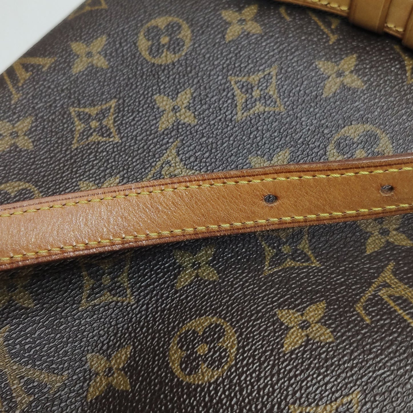 Preloved GLM-Musette Bag Monogram Print Flap Shoulder Bag 250429781170534