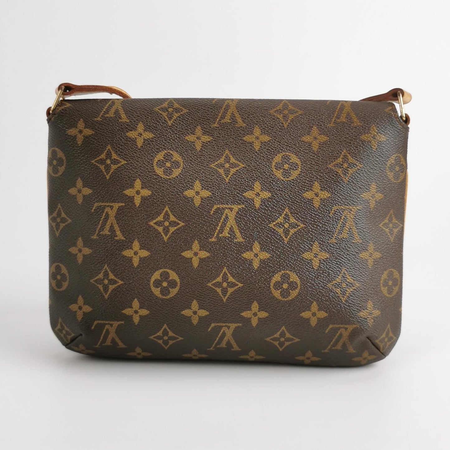 Preloved GLM-Musette Bag Monogram Print Flap Shoulder Bag 250429781170534