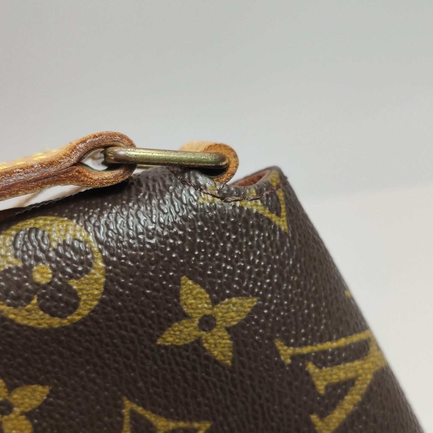 Preloved GLM-Musette Bag Monogram Print Flap Shoulder Bag 250429781170534