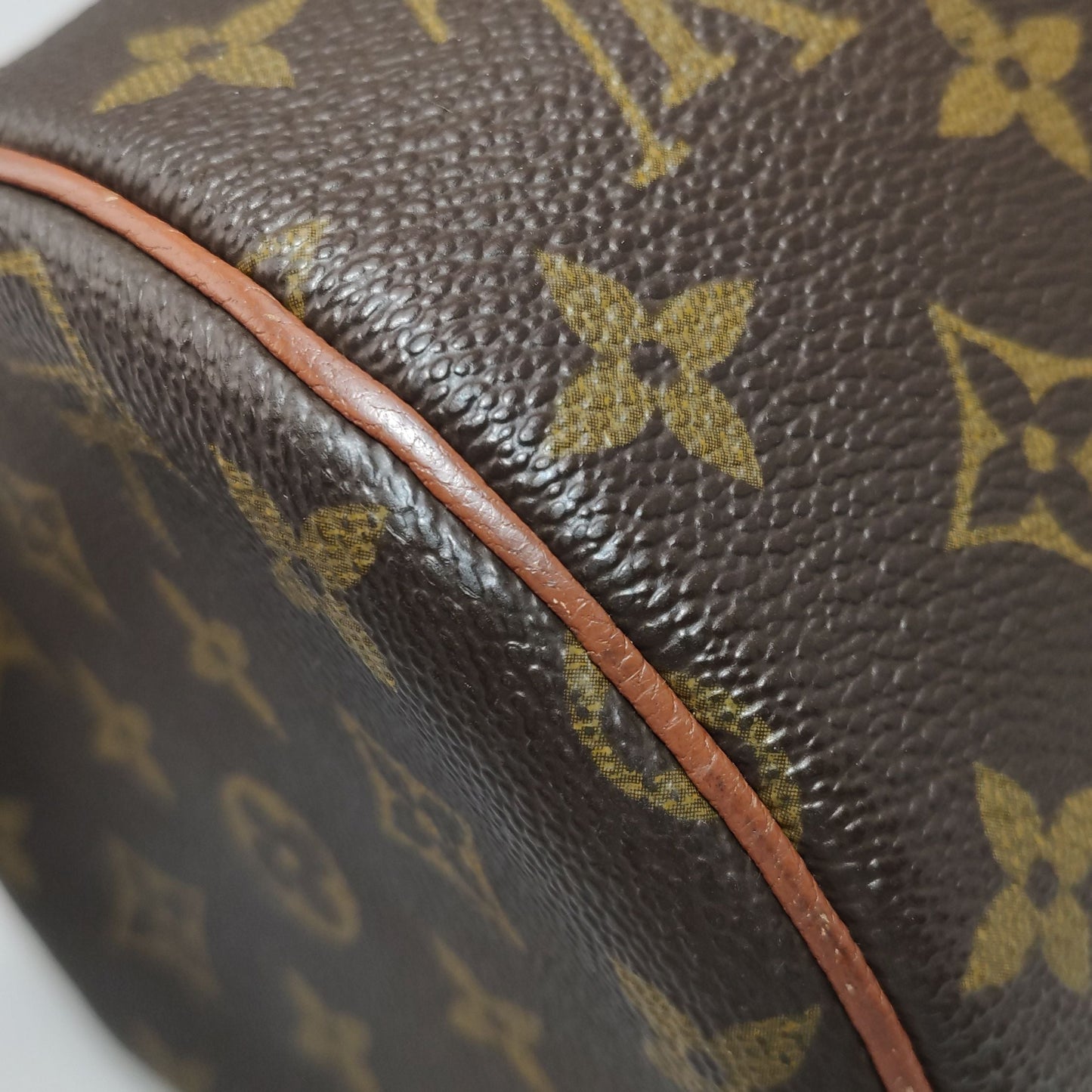 Preloved GLM-Papillon Large Lambskin Monogram Print  Cylinder Handbag 250429781170530