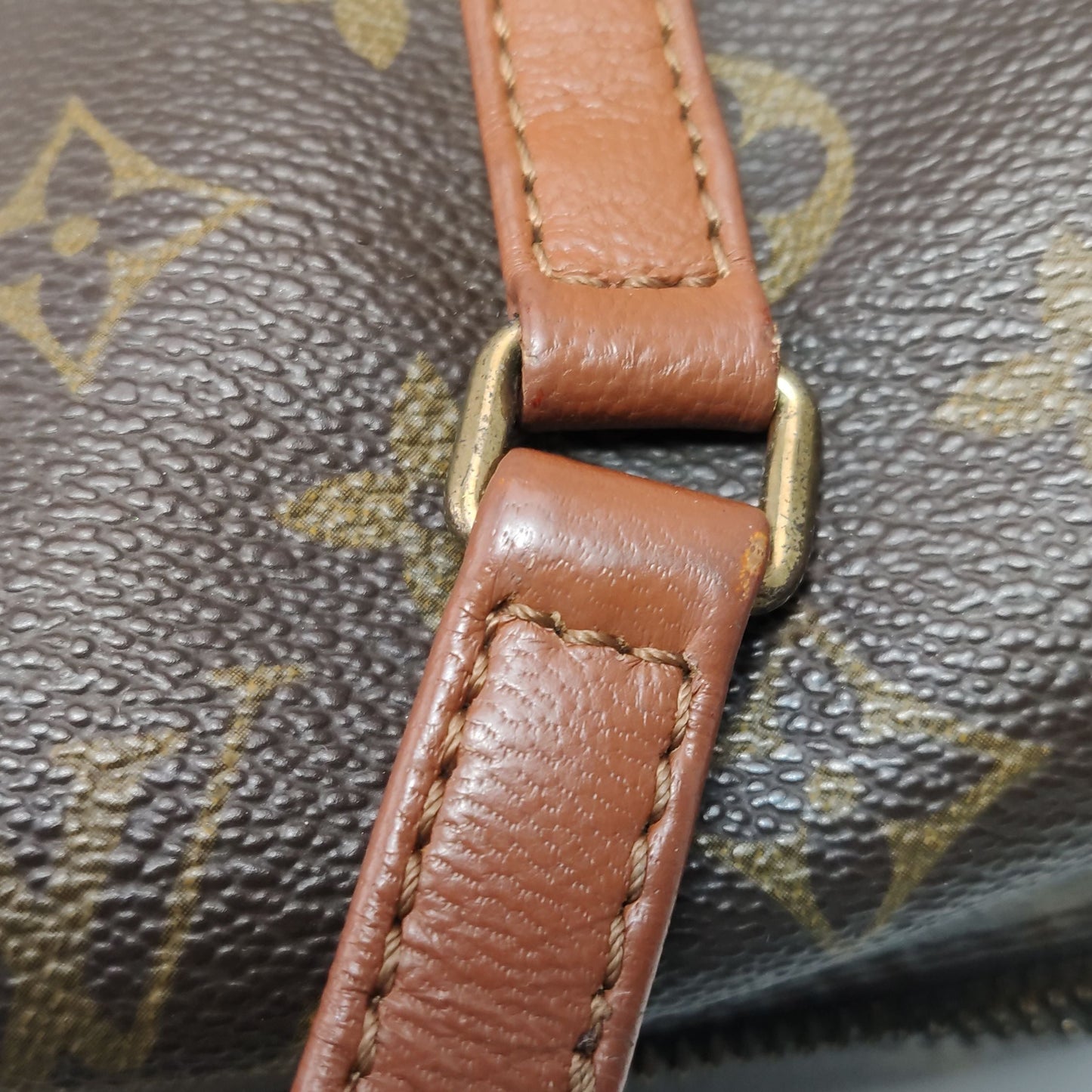 Preloved GLM-Papillon Large Lambskin Monogram Print  Cylinder Handbag 250429781170530