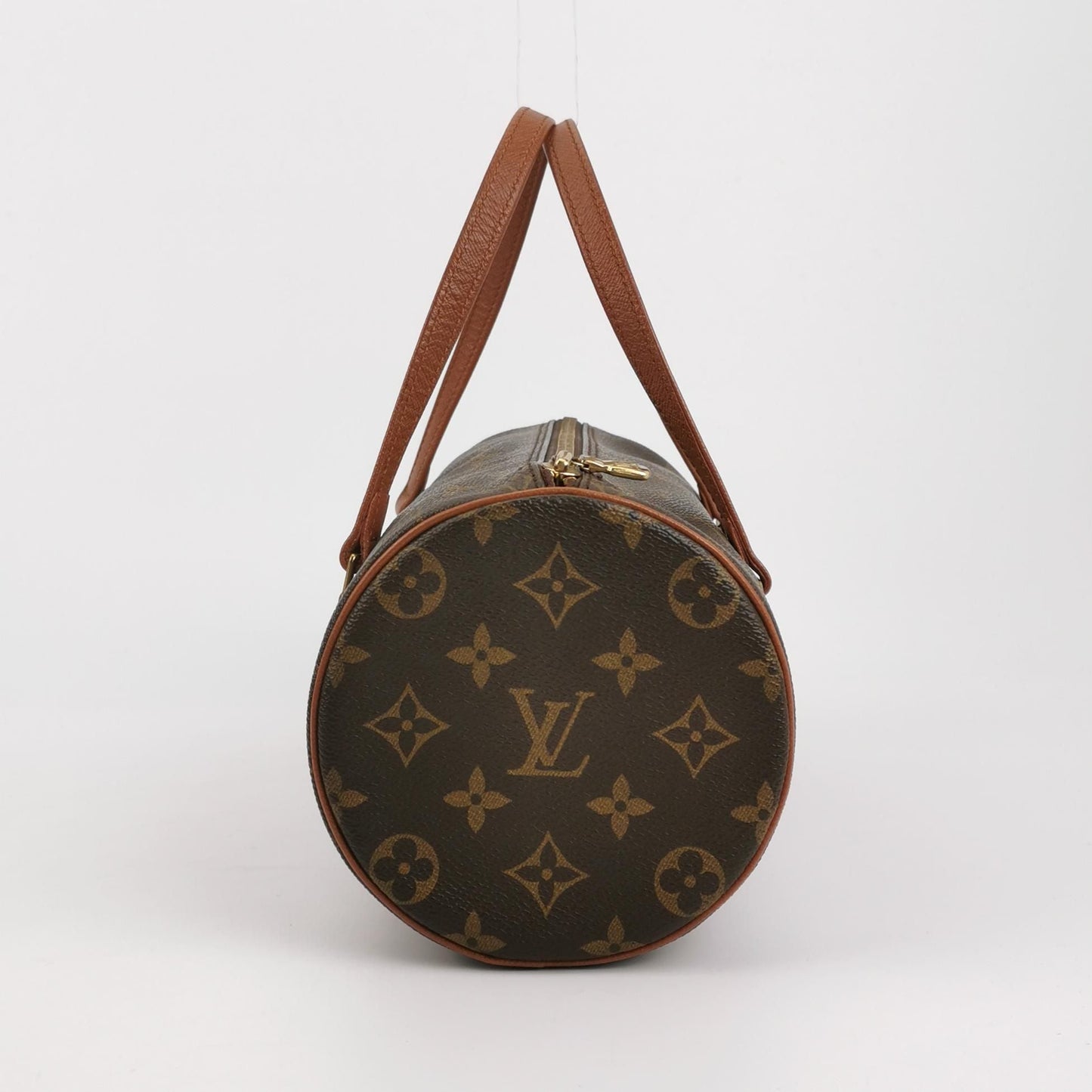 Preloved GLM-Papillon Medium Monogram Canvas  Round Bag Handbag 250425781165075