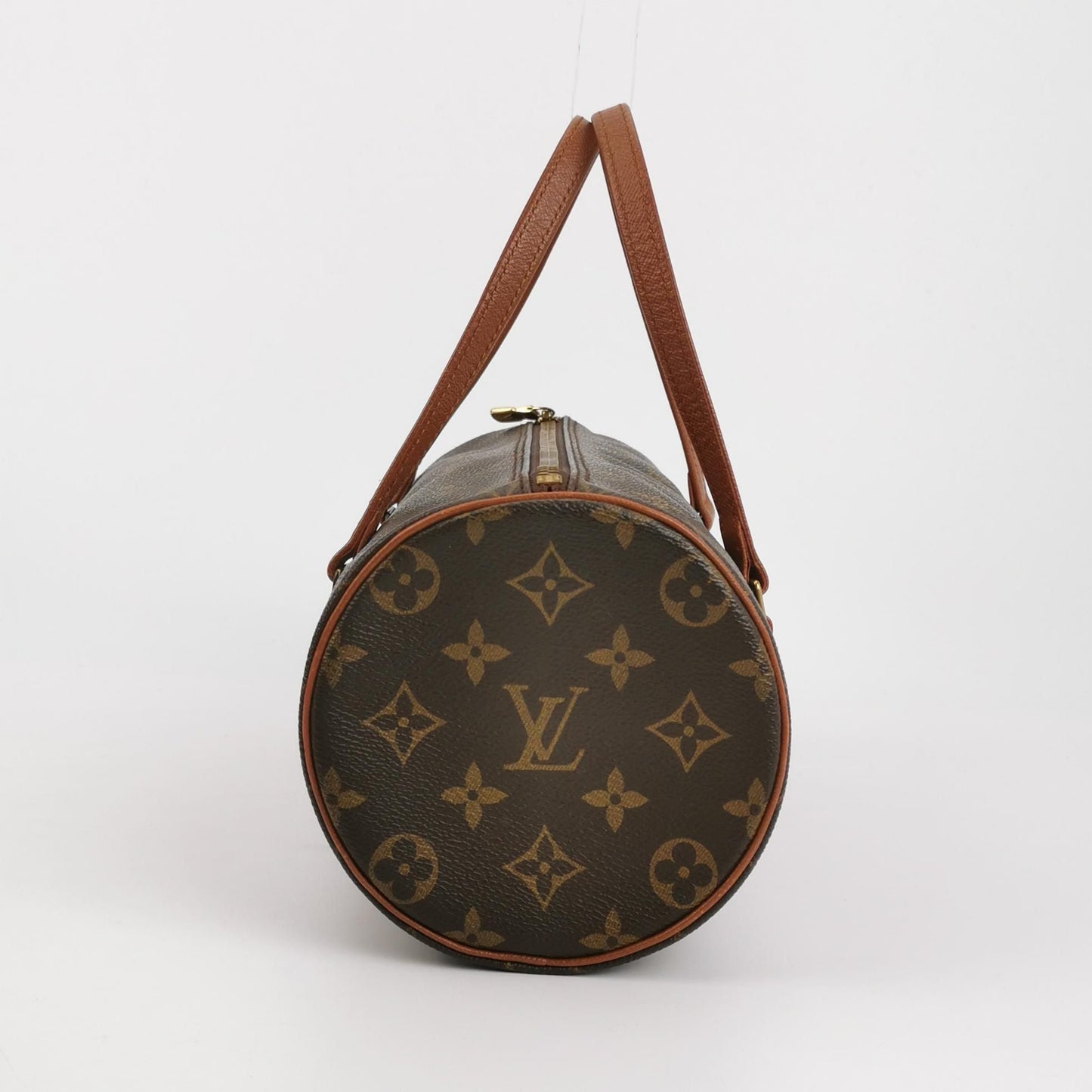 Preloved GLM-Papillon Medium Monogram Canvas  Round Bag Handbag 250425781165075