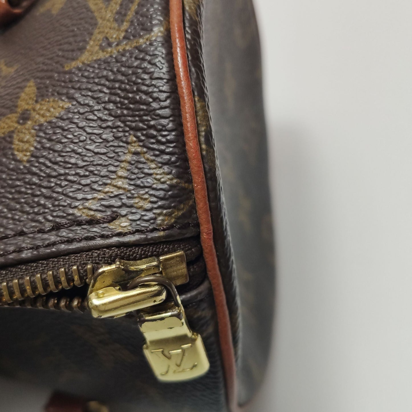Preloved GLM-Papillon Medium Monogram Canvas  Round Bag Handbag 250425781165075
