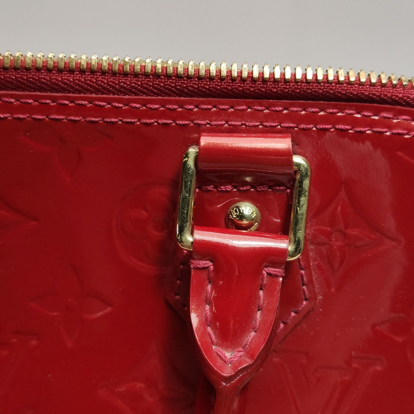 Preloved GLM-Alma Large Patent Monogram Shell Handbag 047852900974