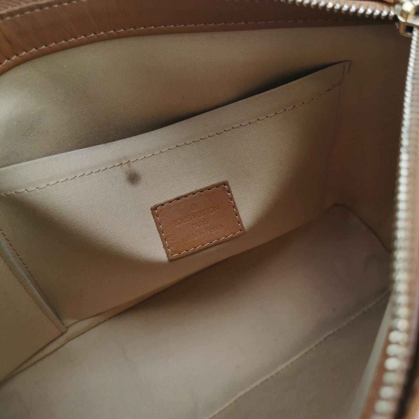 Preloved GLM-Lucille Leather Canvas Monogram Zip Tote Handbag 250428781170091