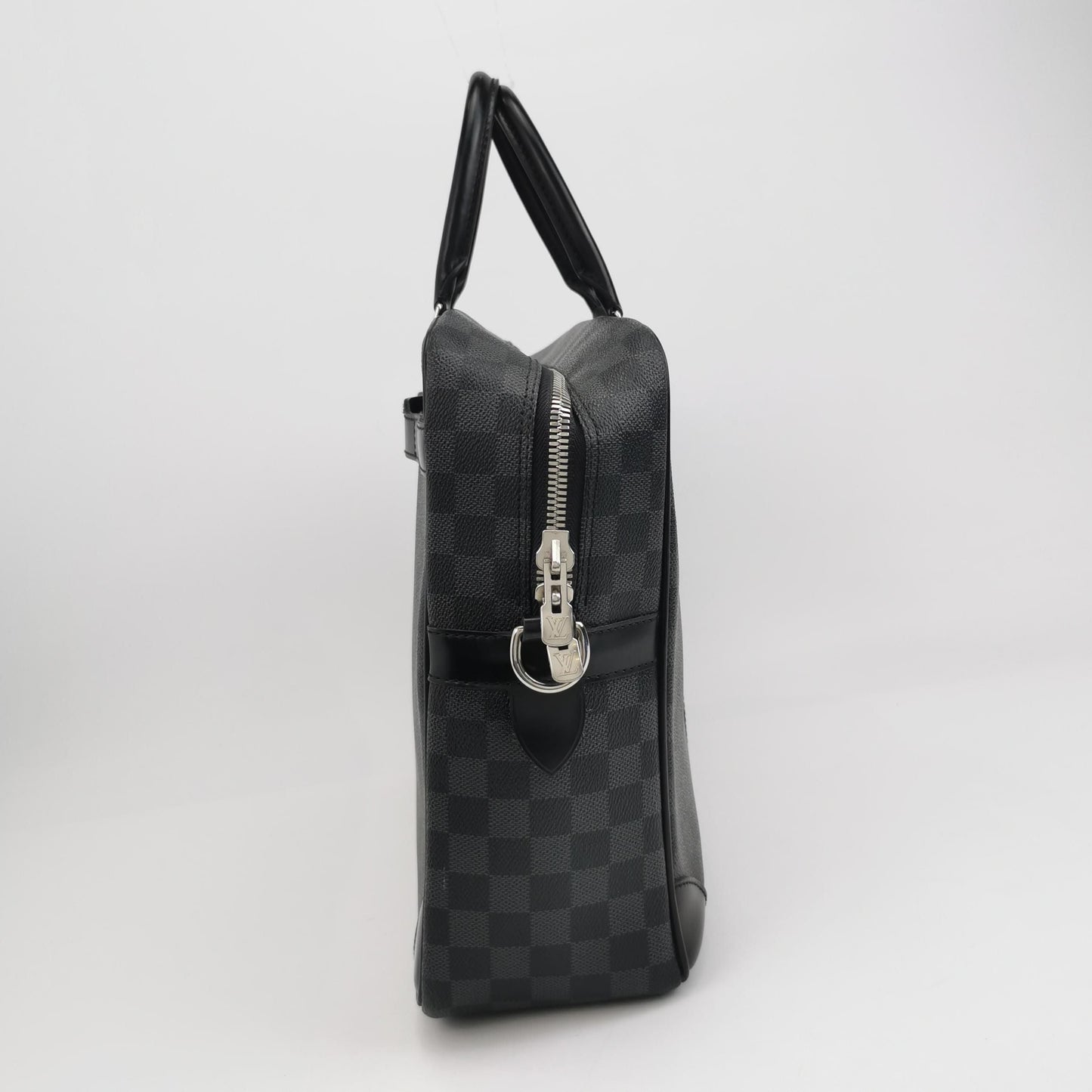 Preloved GLM-Porte-Documents Voyage Leather Checkerboard Handbag 250426781166001