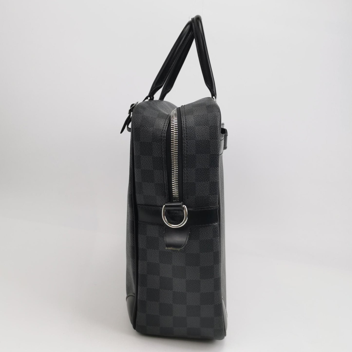 Preloved GLM-Porte-Documents Voyage Leather Checkerboard Handbag 250426781166001