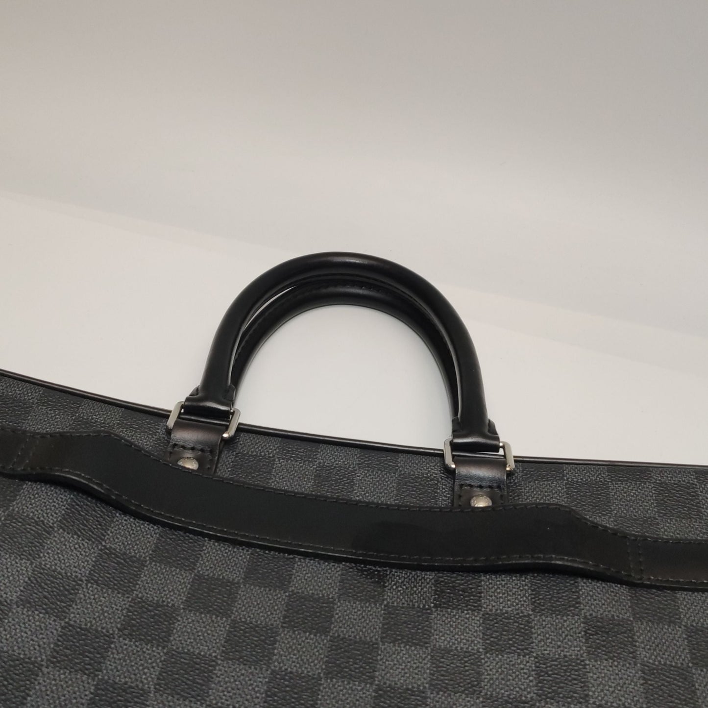 Preloved GLM-Porte-Documents Voyage Leather Checkerboard Handbag 250426781166001