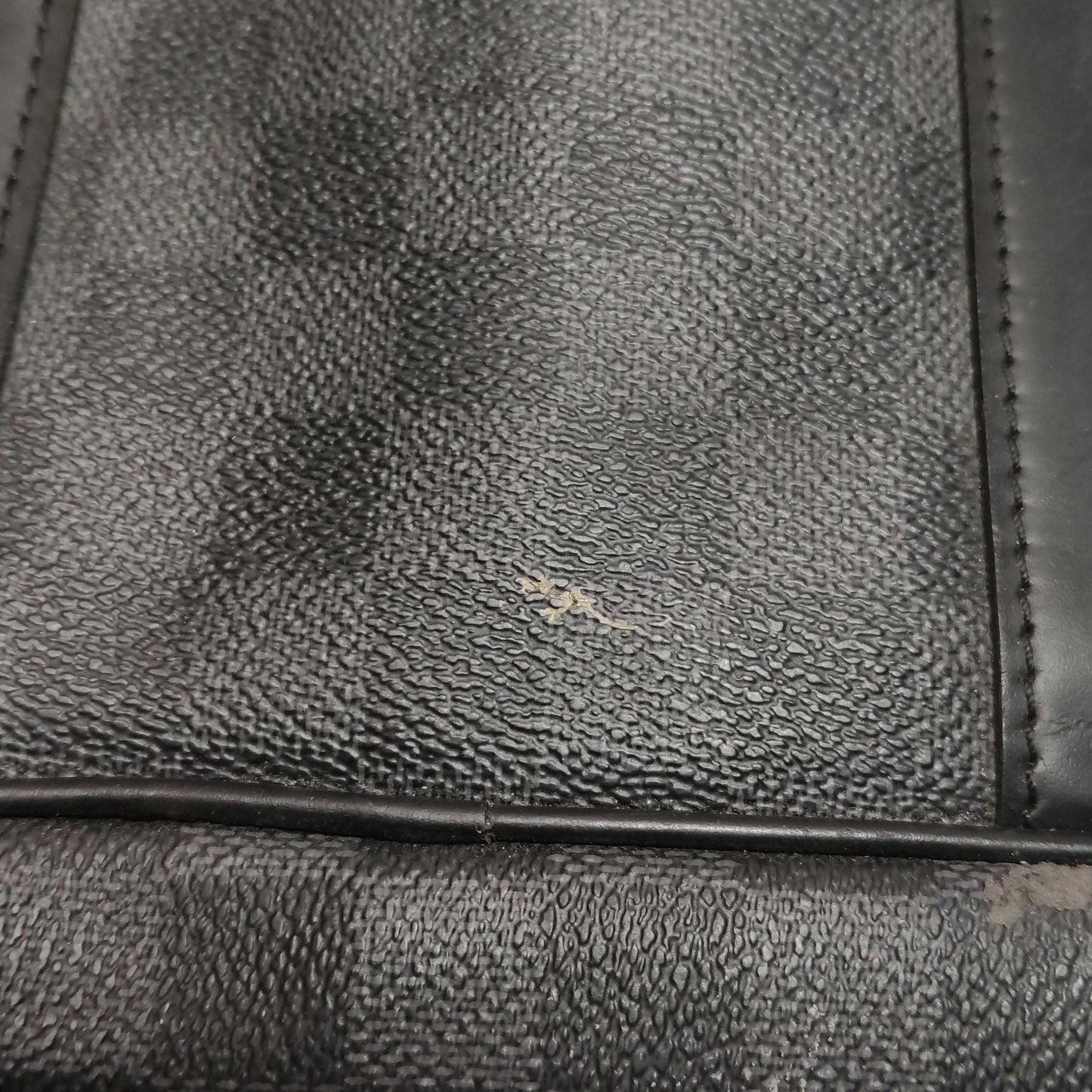 Preloved GLM-Porte-Documents Voyage Leather Checkerboard Handbag 250425781165245