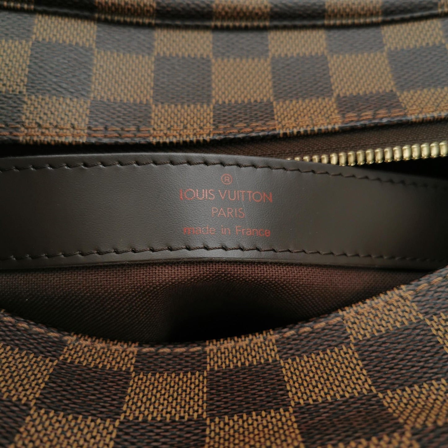 Preloved GLM-Naviglio Leather Check Pattern Flap Messenger Crossbody Bag 250426781166650