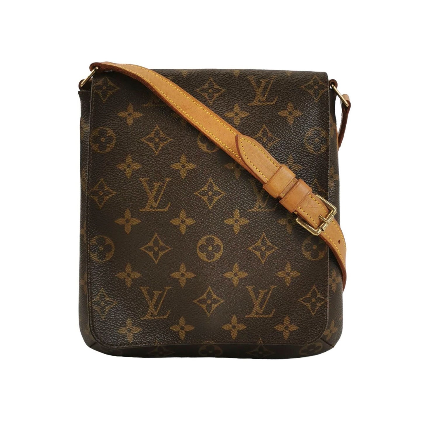 Preloved GLM-Musette Bag Monogram Print Shoulder Bag 250426781167063