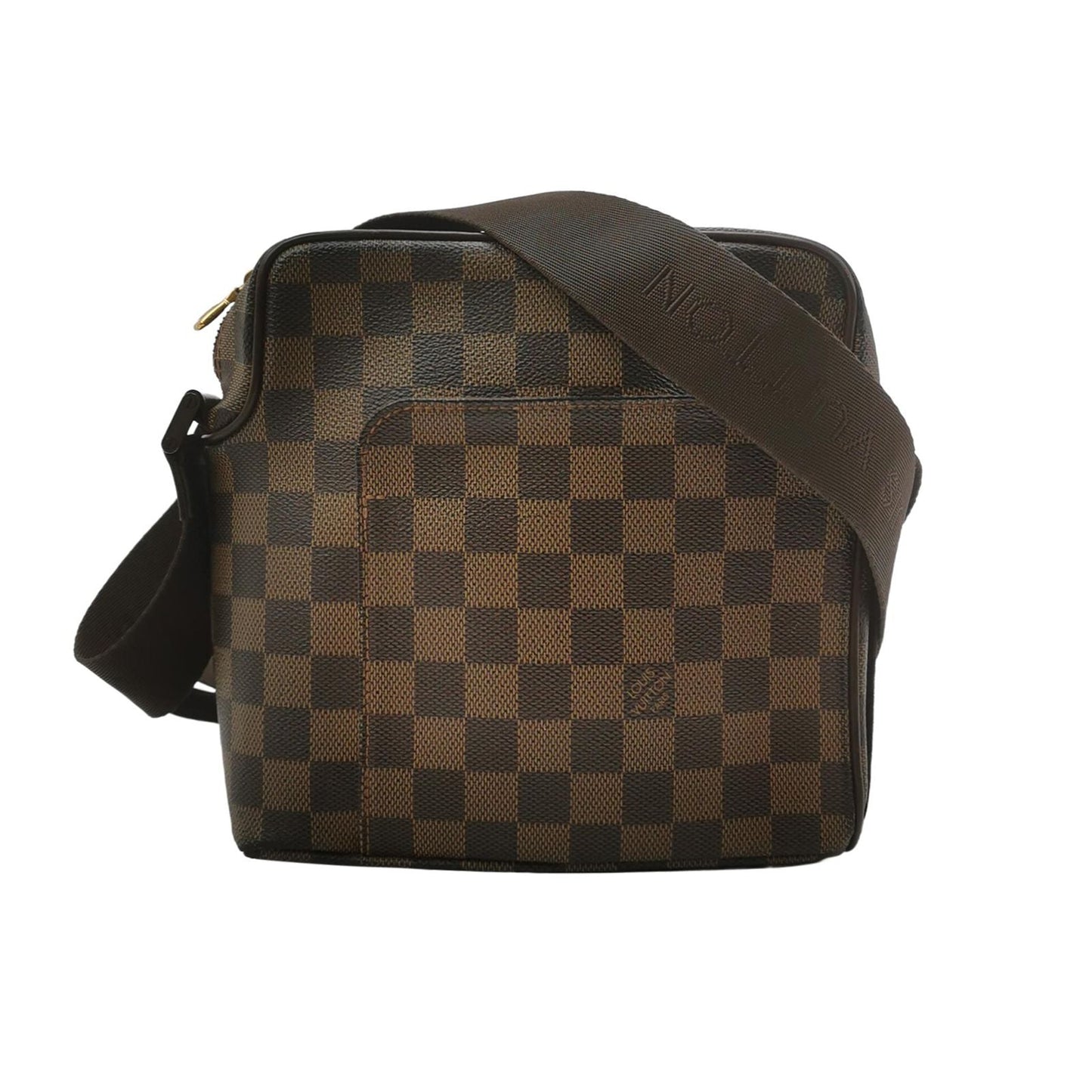 Preloved GLM-Olav Leather Checkerboard Messenger Bag 250425781164499