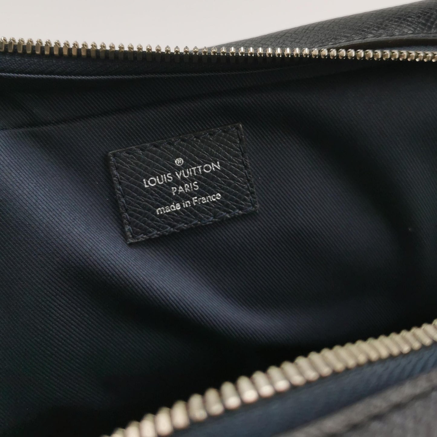 Preloved GLM-Porte-Documents Voyage Leather Checkered Handbag 250426781165761