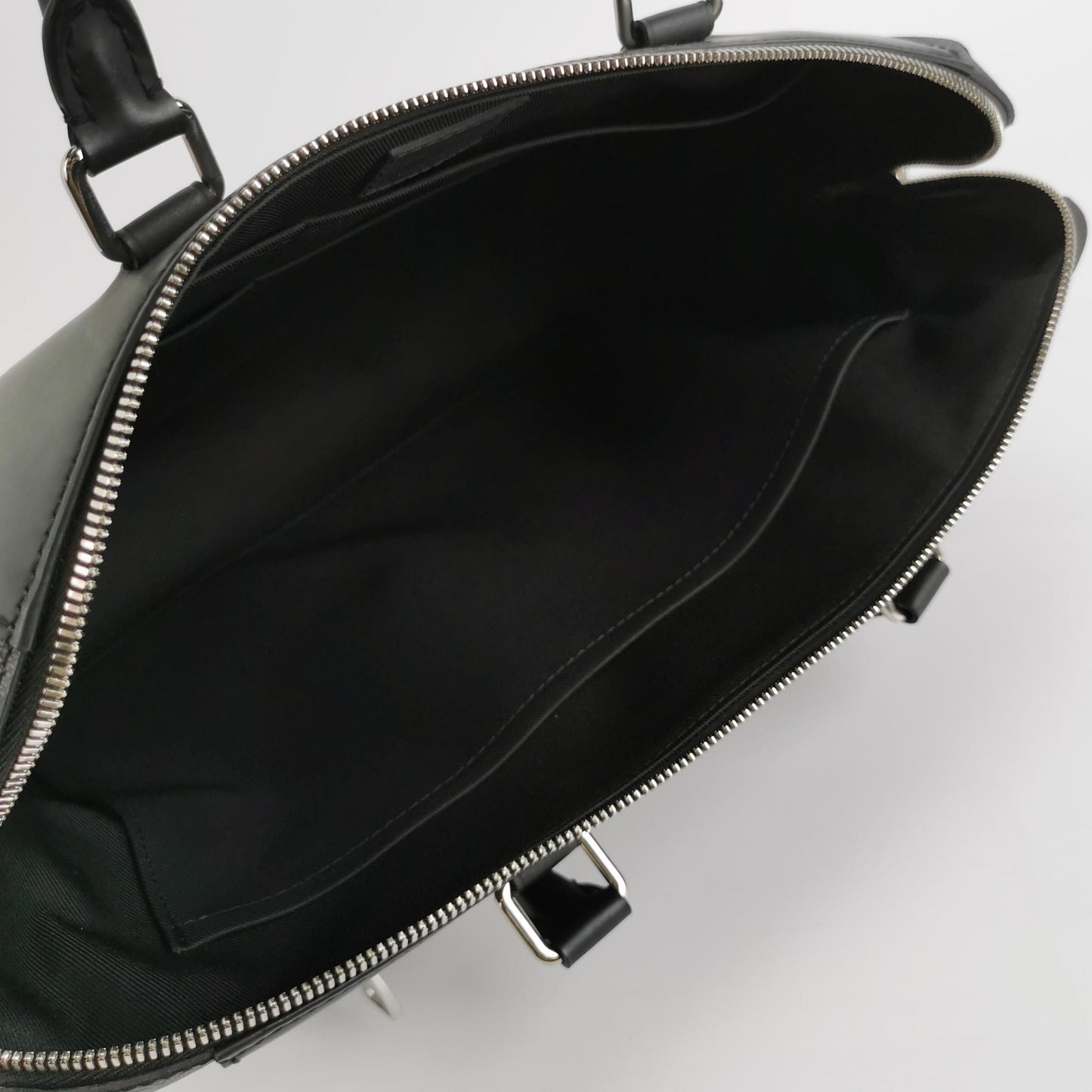 Preloved GLM-Porte-Documents Jour Leather Check Trim Handbag with Chip 250424781163302