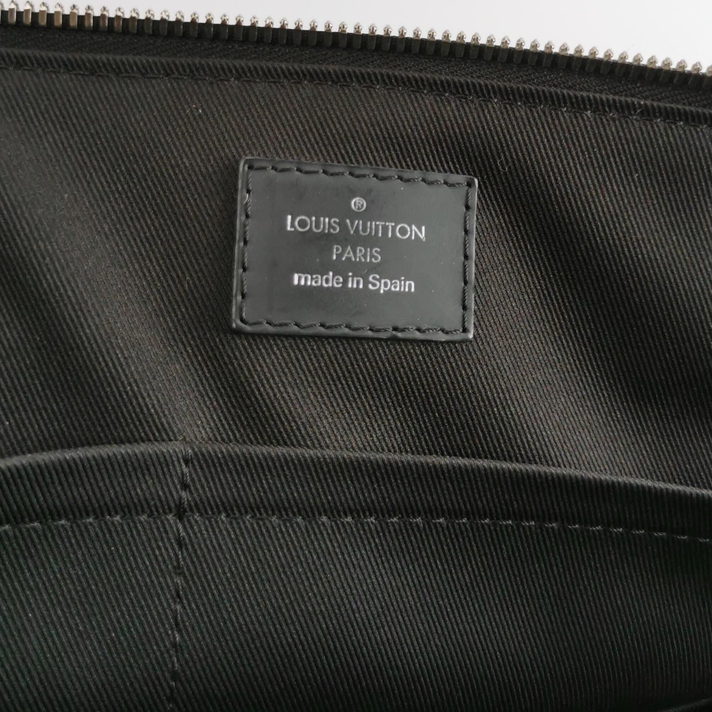 Preloved GLM-Porte-Documents Jour Leather Check Trim Handbag with Chip 250424781163302