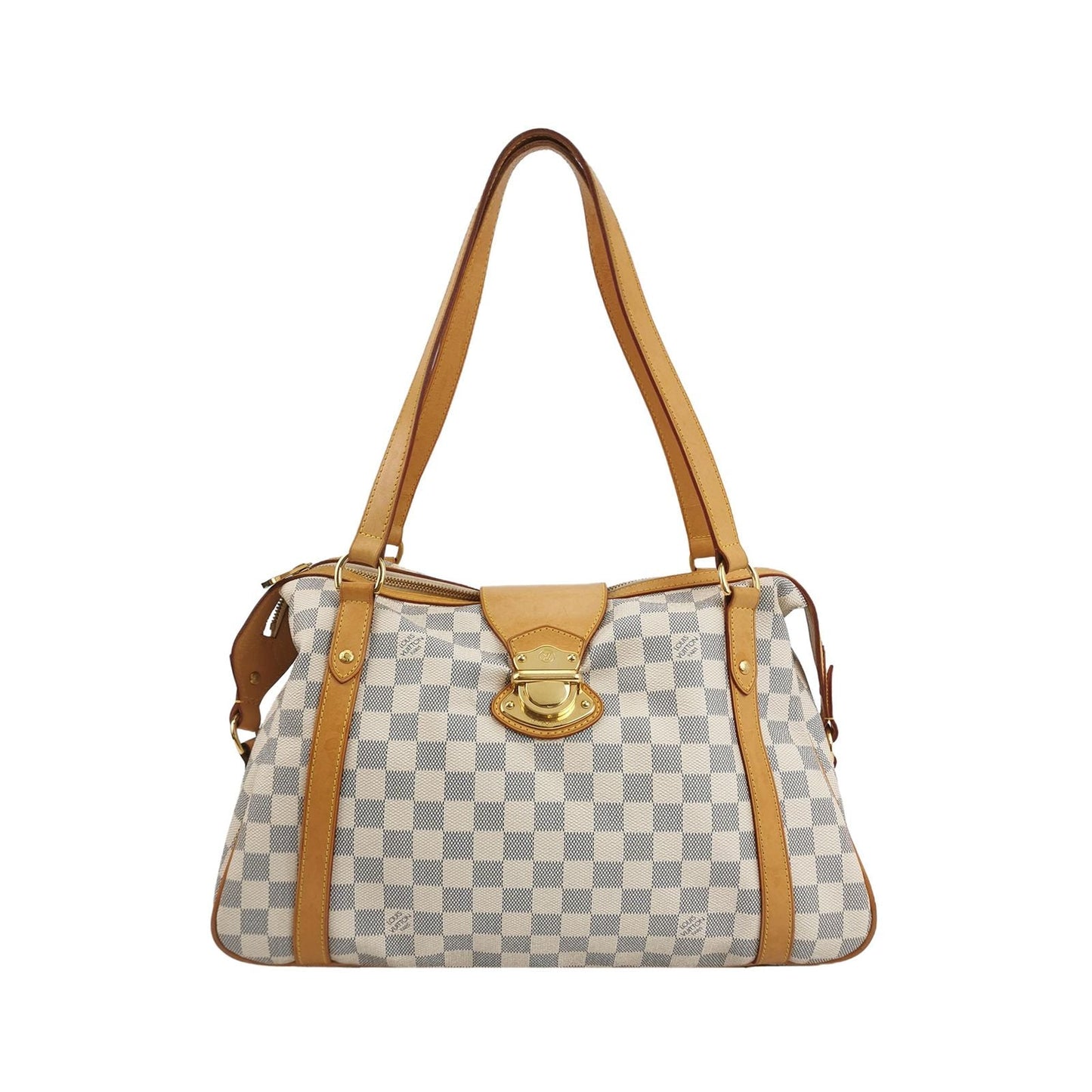 Preloved GLM-Stresa Checkered Buckle Shoulder Bag 250422781160501