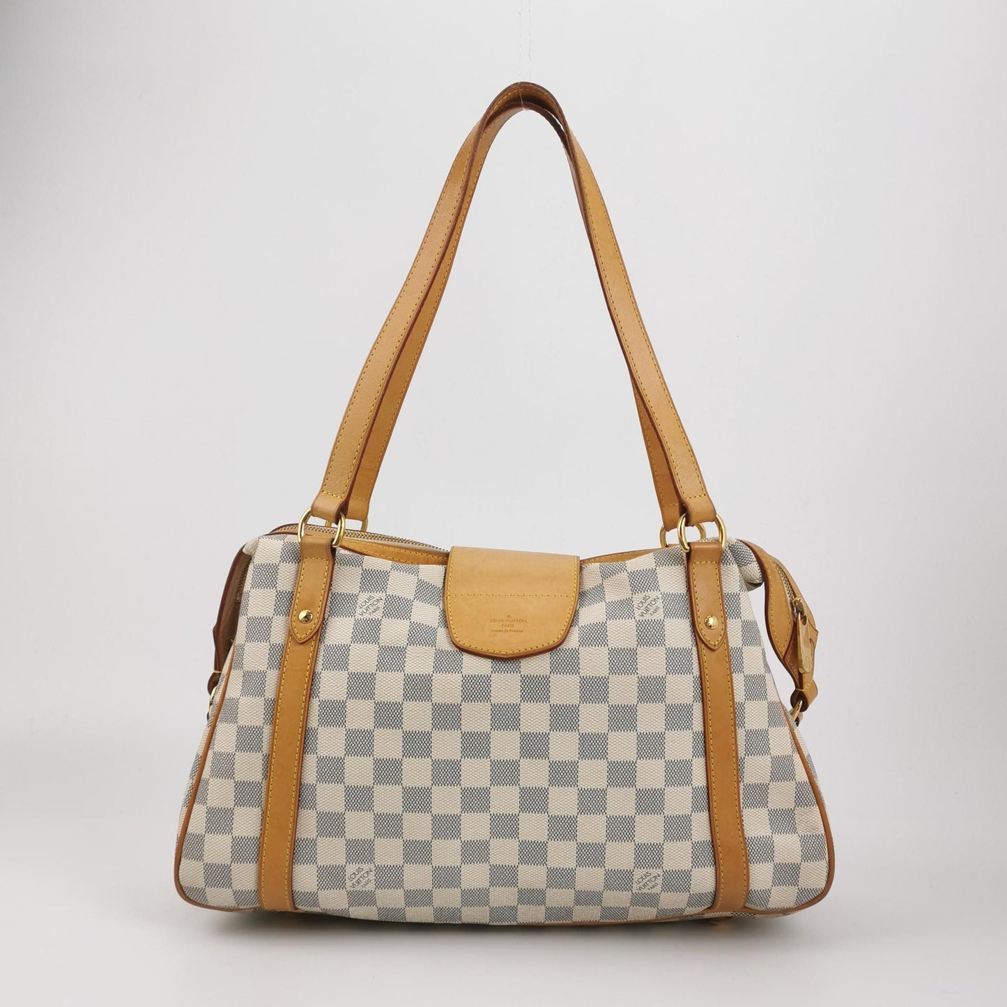 Preloved GLM-Stresa Checkered Buckle Shoulder Bag 250422781160501